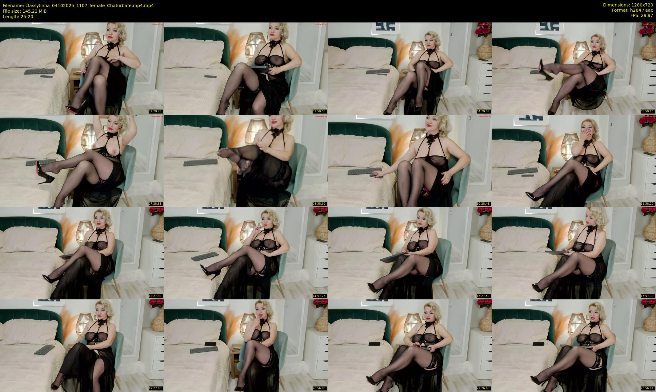 classytinna — 26 minute Chaturbate female cam show recording, 720p, Oct 4, 2025