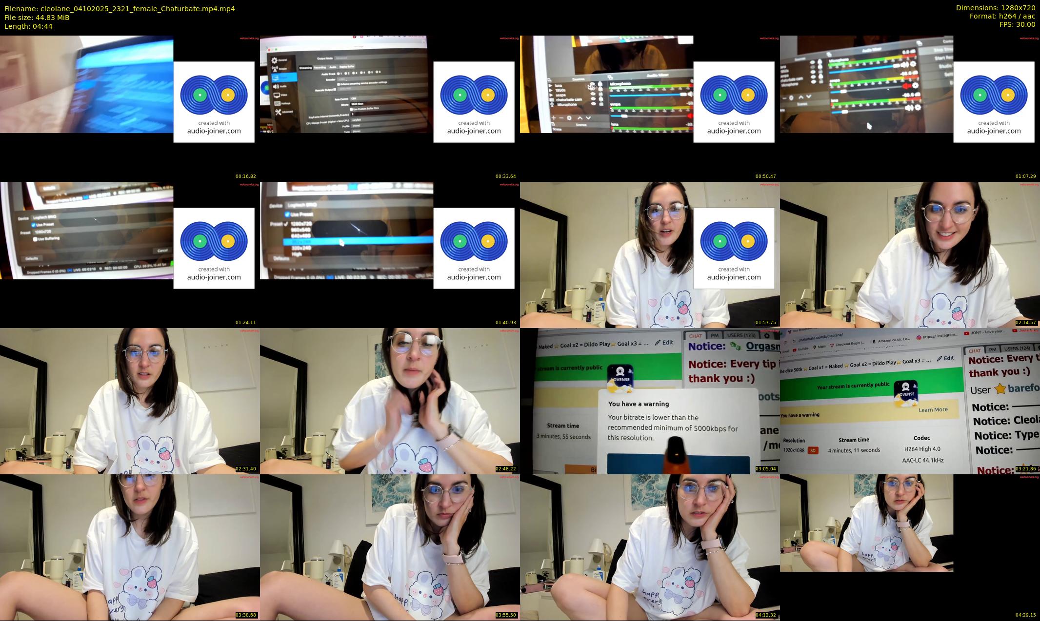 cleolane — 5 minute Chaturbate female cam show recording, 720p, Oct 4, 2025