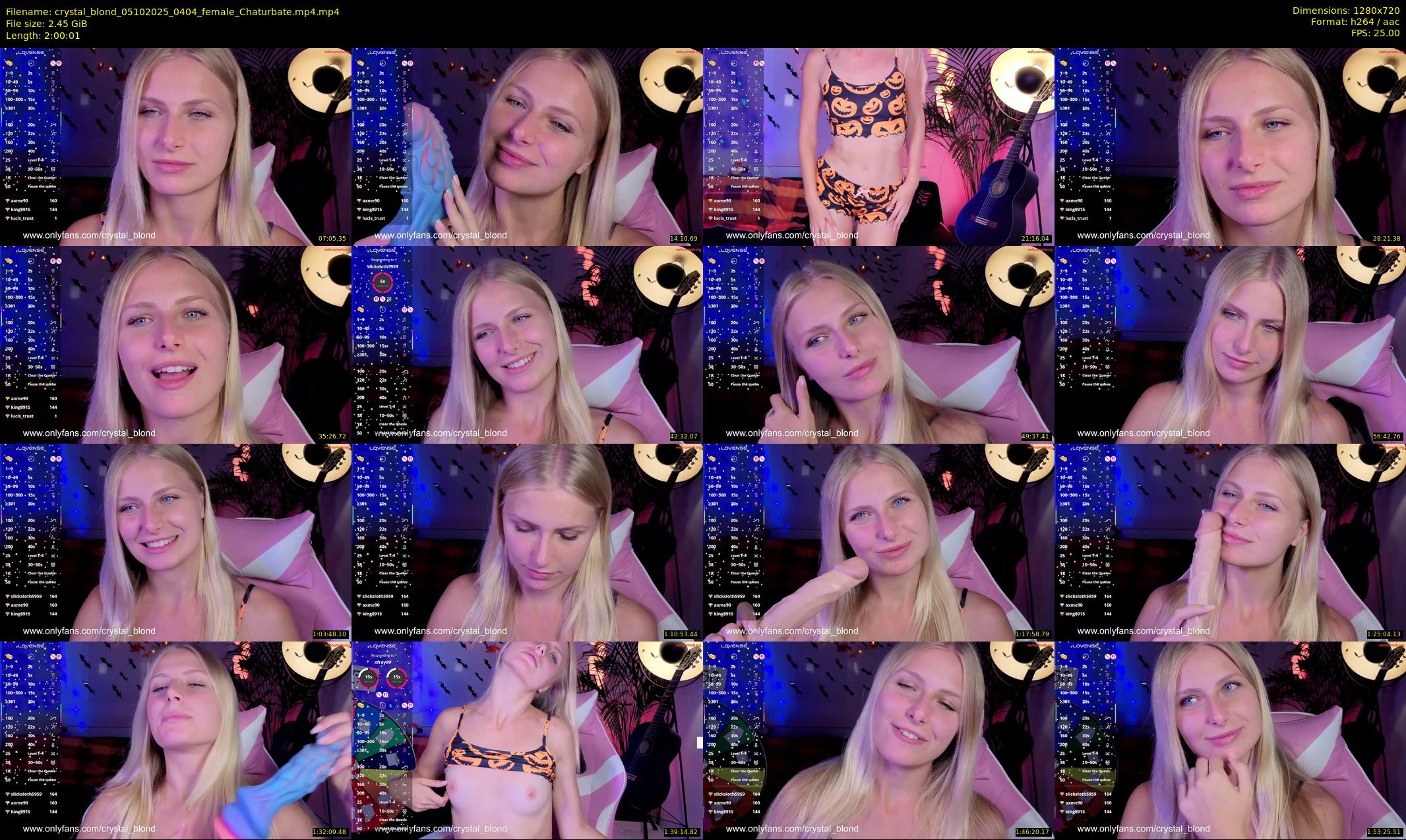 crystal_blond — 121 minute Chaturbate female cam show recording, 720p, Oct 5, 2025