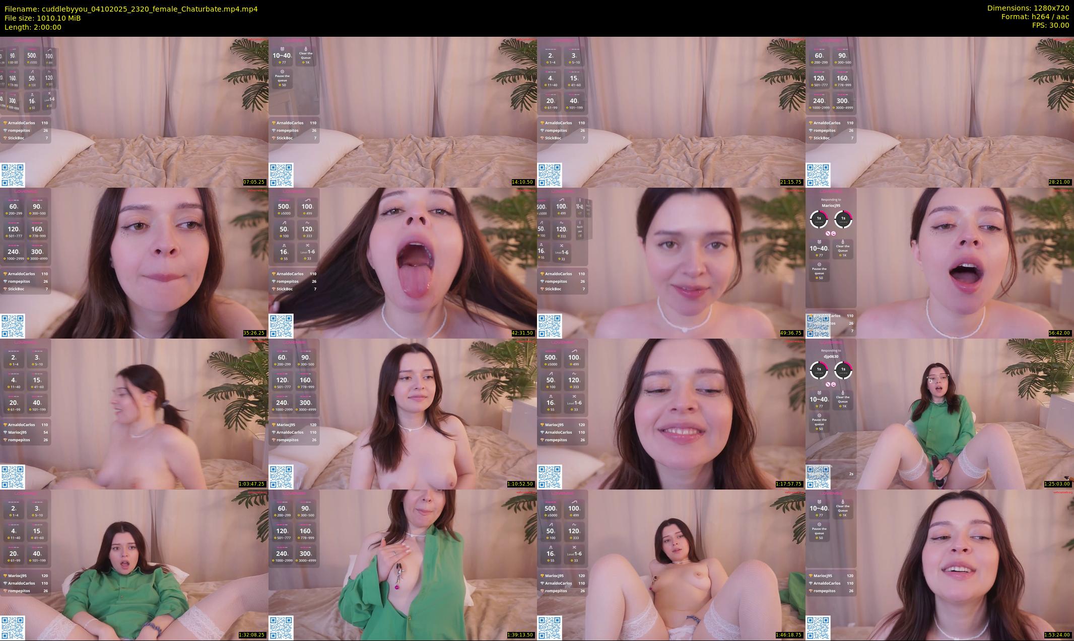 cuddlebyyou — 120 minute Chaturbate female cam show recording, 720p, Oct 4, 2025