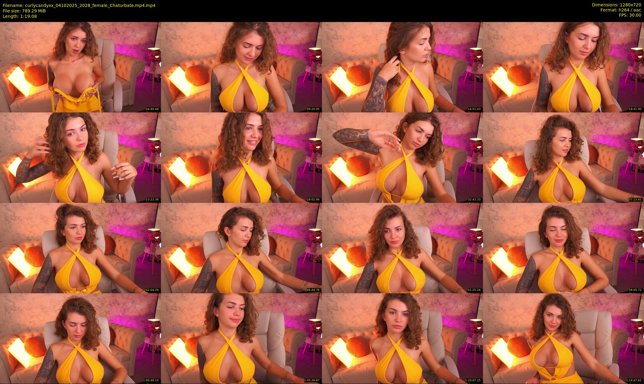 curlycandyxx — 80 minute Chaturbate female cam show recording, 720p, Oct 4, 2025
