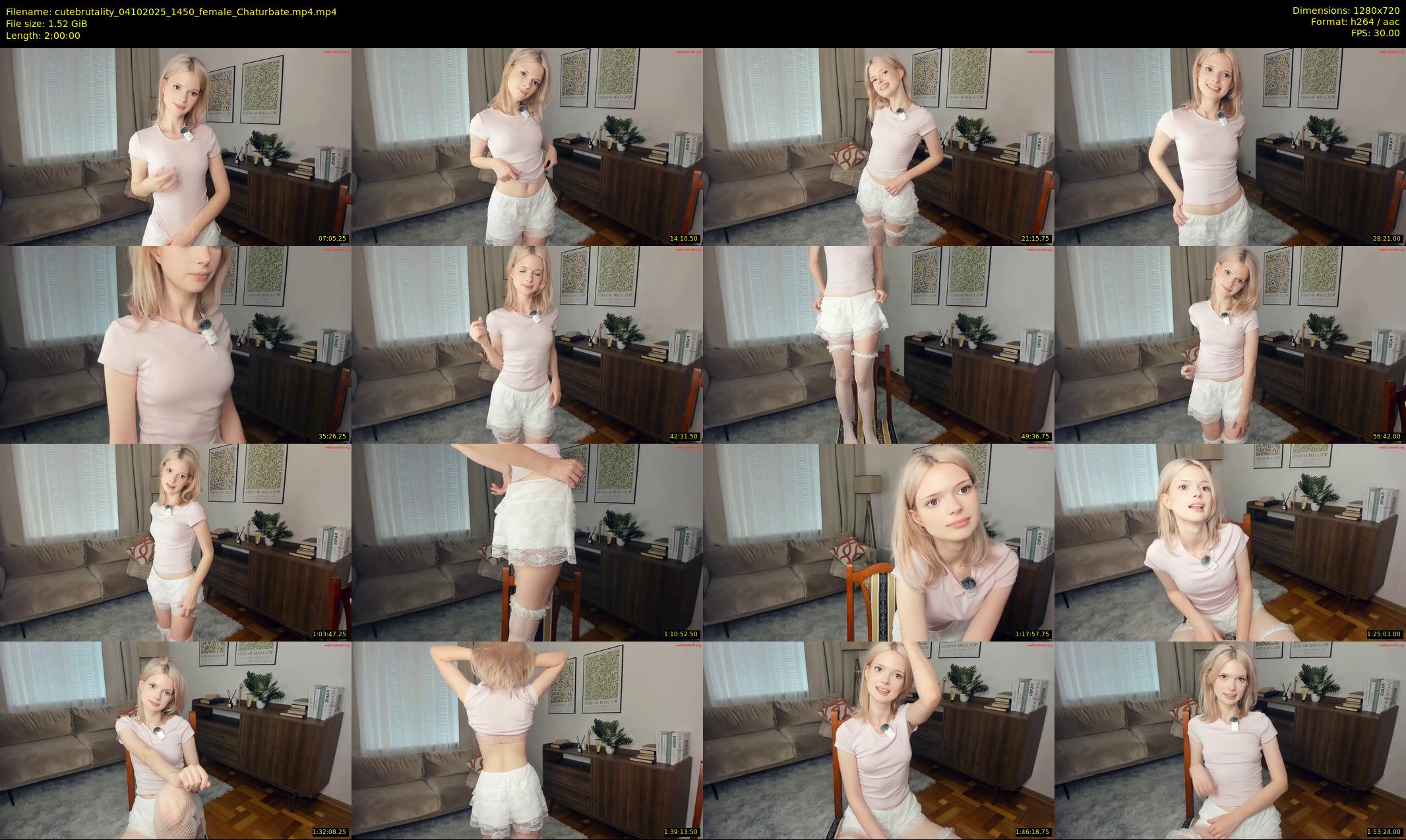 cutebrutality — 120 minute Chaturbate female cam show recording, 720p, Oct 4, 2025