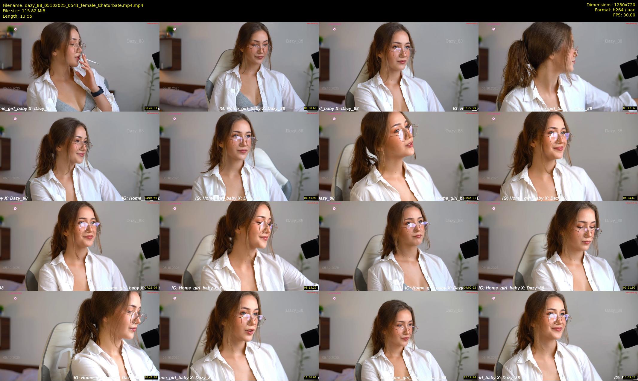 dazy_88 — 14 minute Chaturbate female cam show recording, 720p, Oct 5, 2025