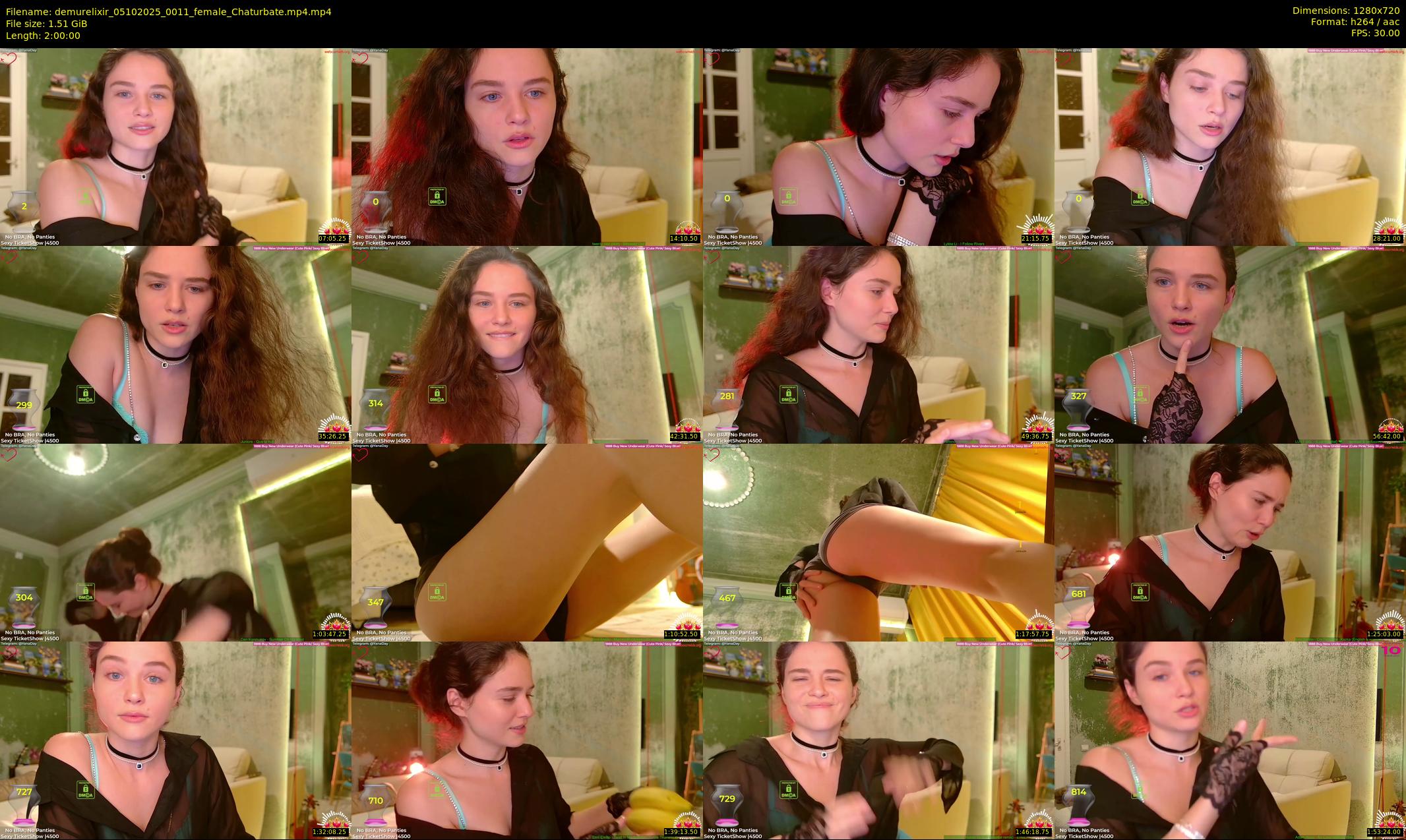 demurelixir — 120 minute Chaturbate female cam show recording, 720p, Oct 5, 2025