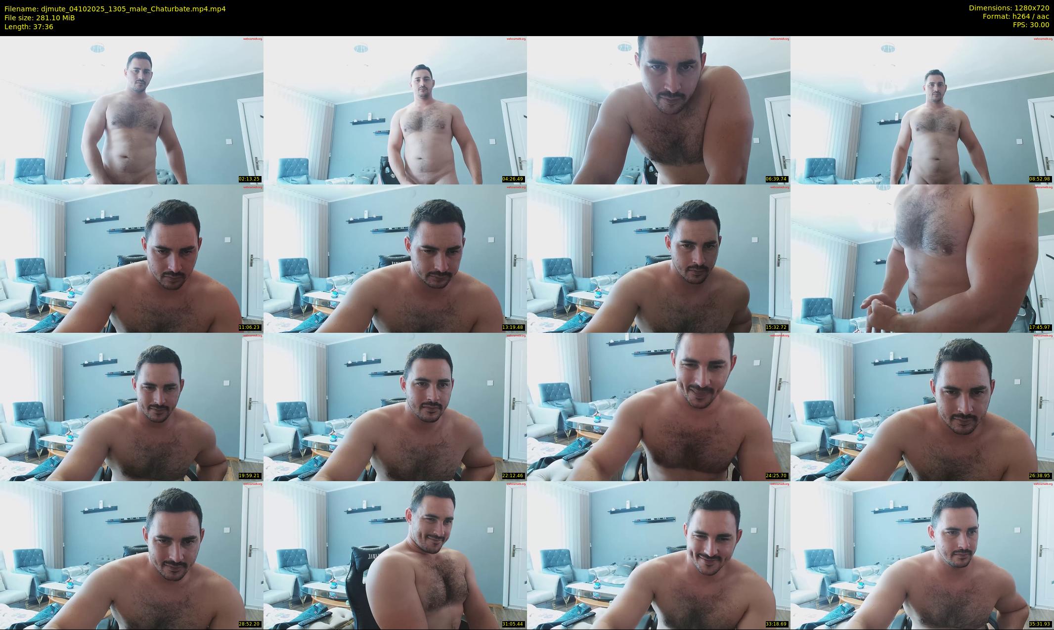 djmute — 38 minute Chaturbate male cam show recording, 720p, Oct 4, 2025