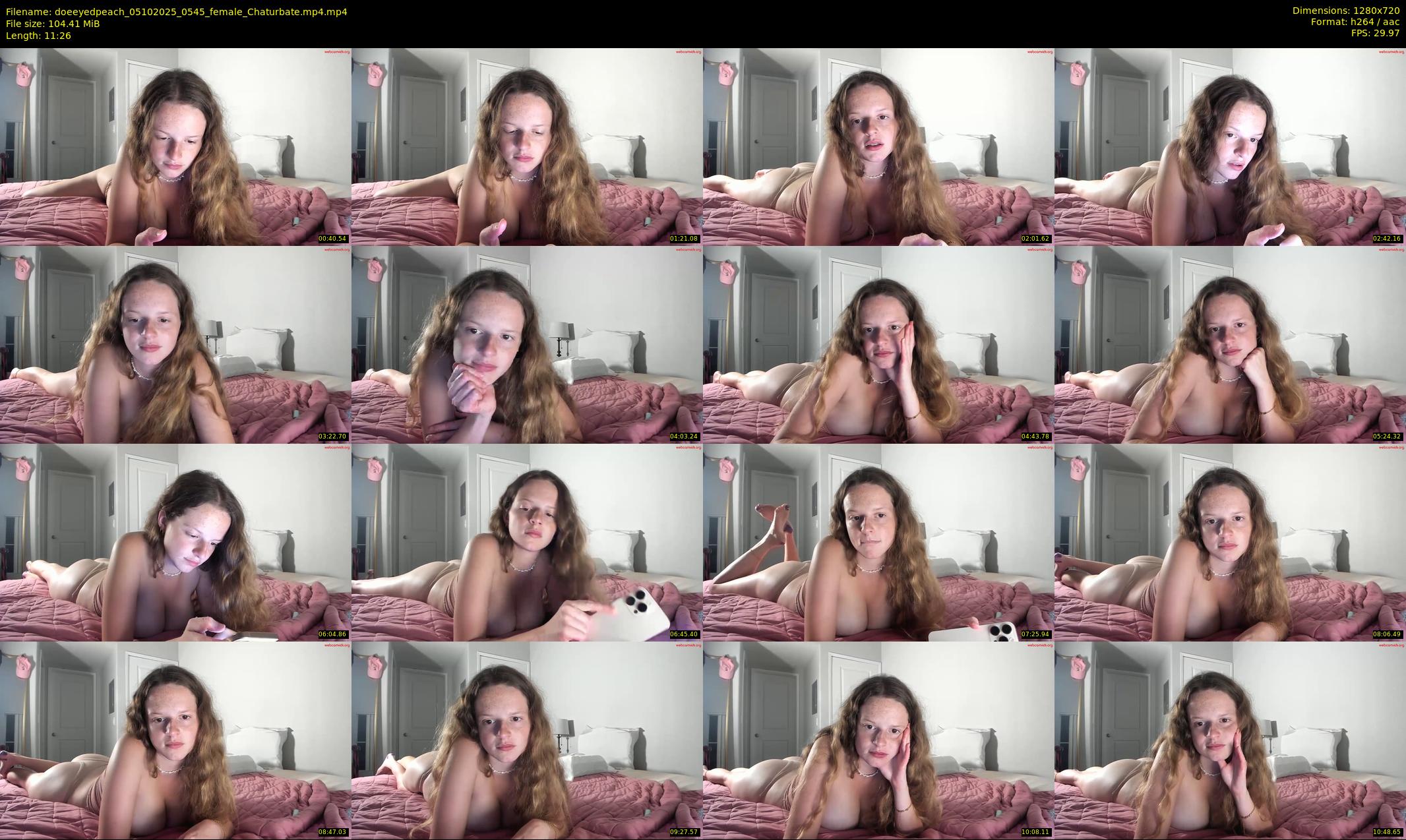doeeyedpeach — 12 minute Chaturbate female cam show recording, 720p, Oct 5, 2025