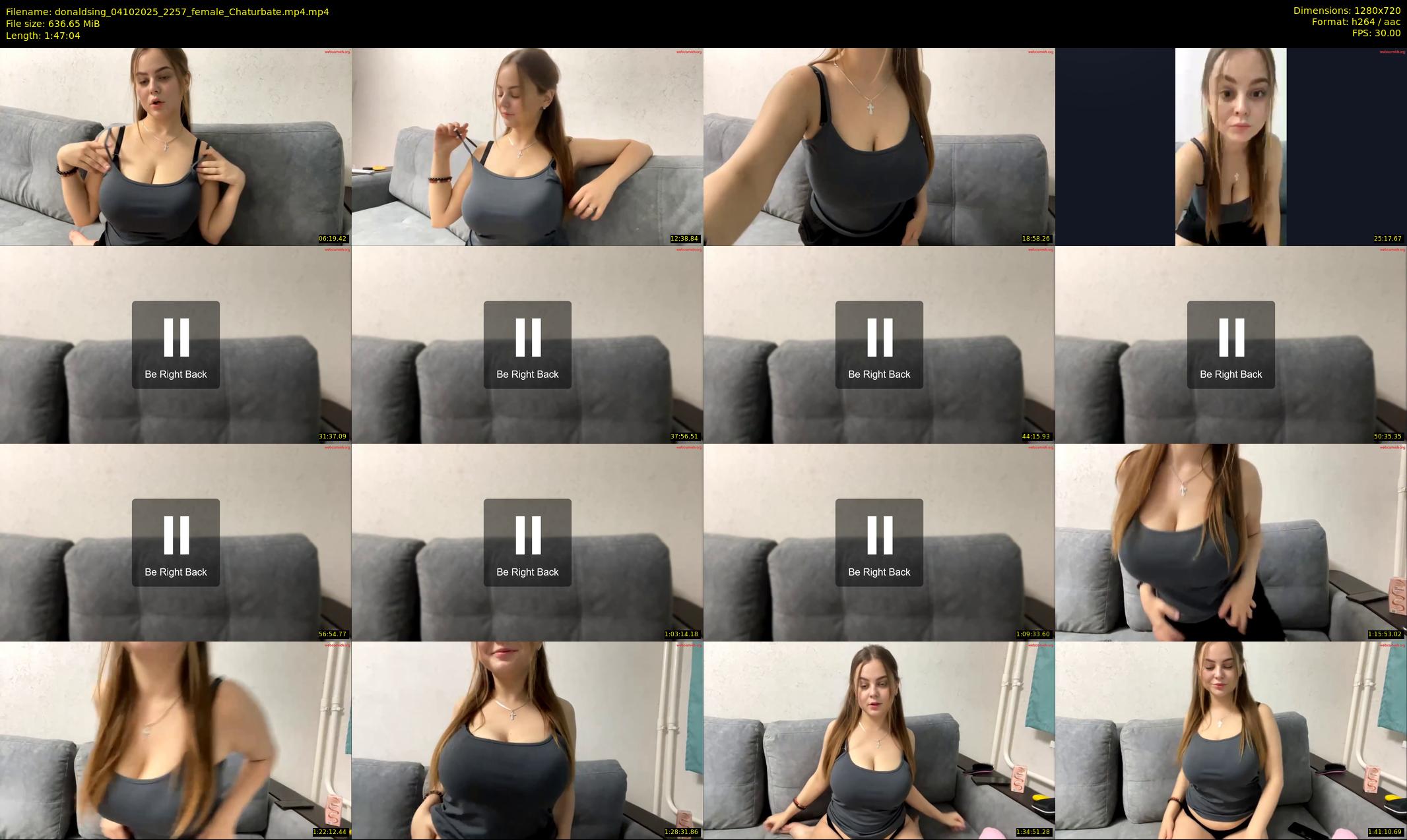 donaldsing — 108 minute Chaturbate female cam show recording, 720p, Oct 4, 2025