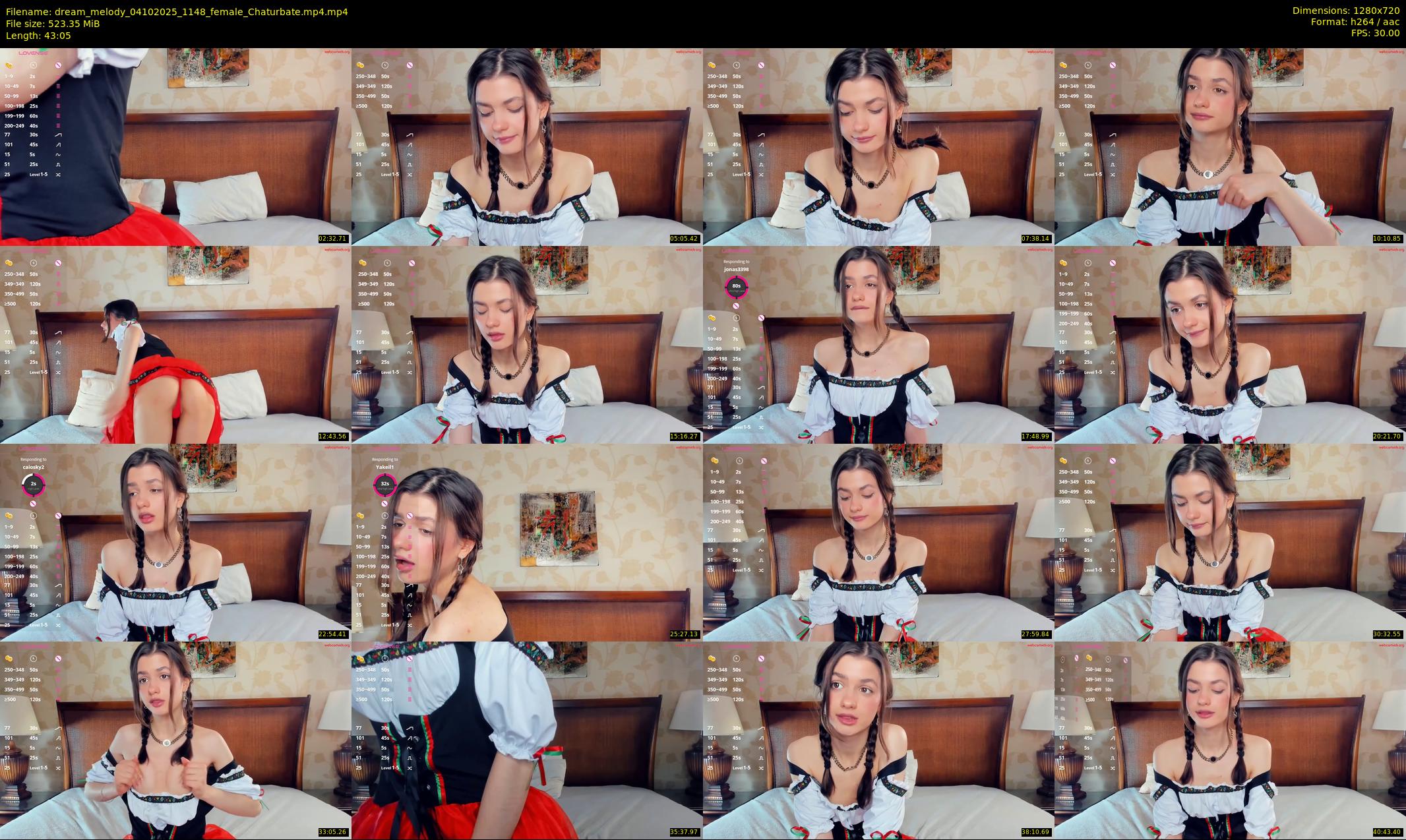dream_melody — 44 minute Chaturbate female cam show recording, 720p, Oct 4, 2025