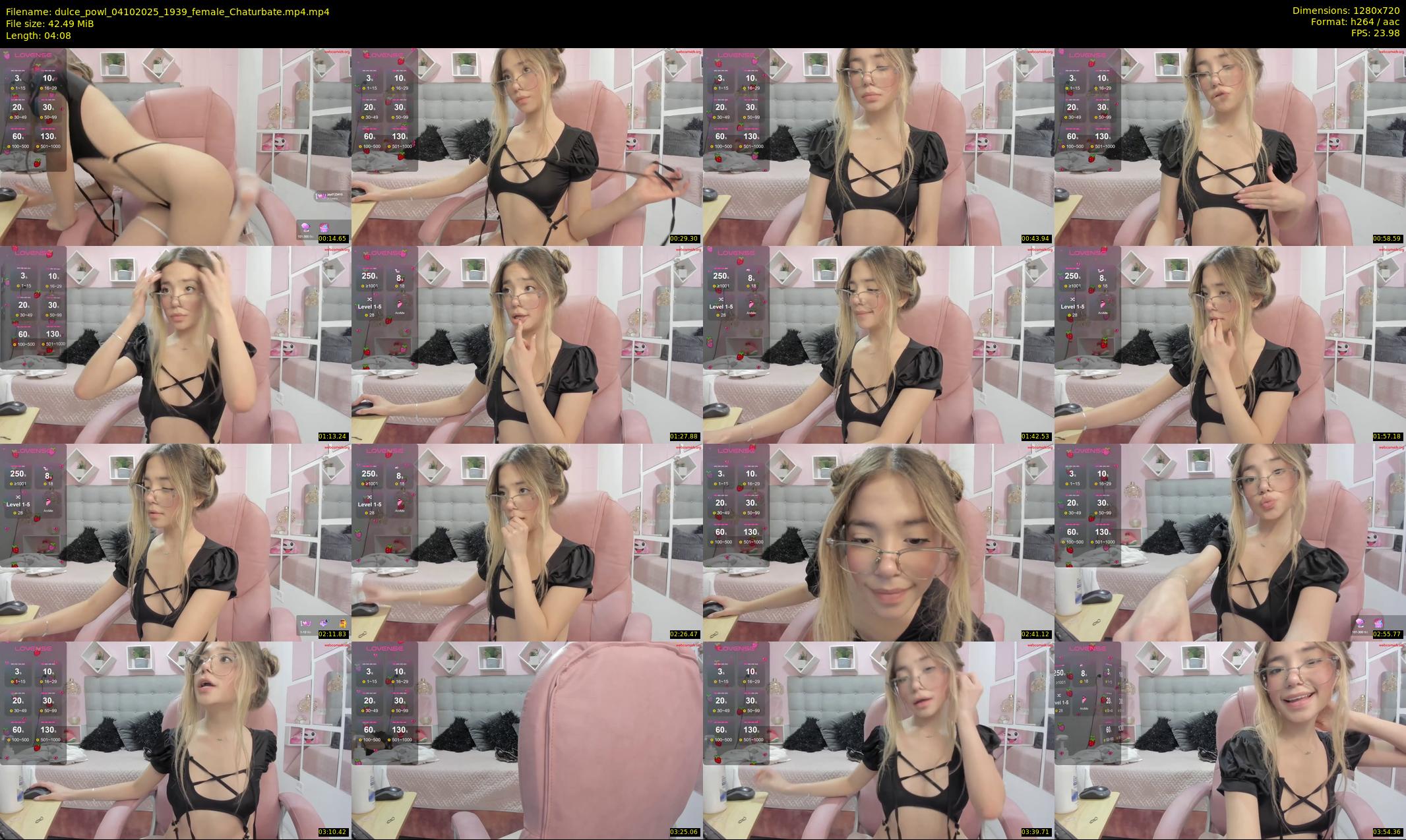 dulce_powl — 5 minute Chaturbate female cam show recording, 720p, Oct 4, 2025