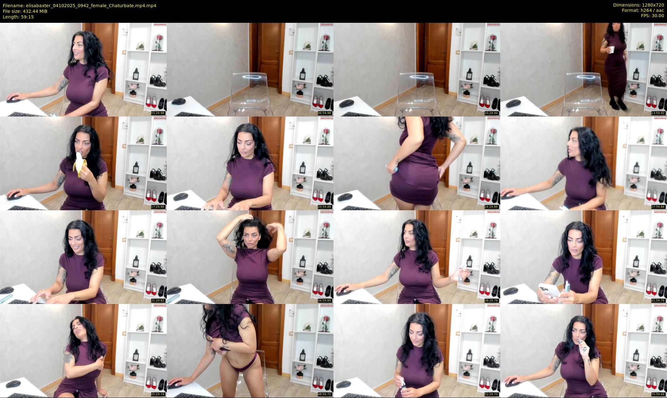 elisabaxter — 60 minute Chaturbate female cam show recording, 720p, Oct 4, 2025