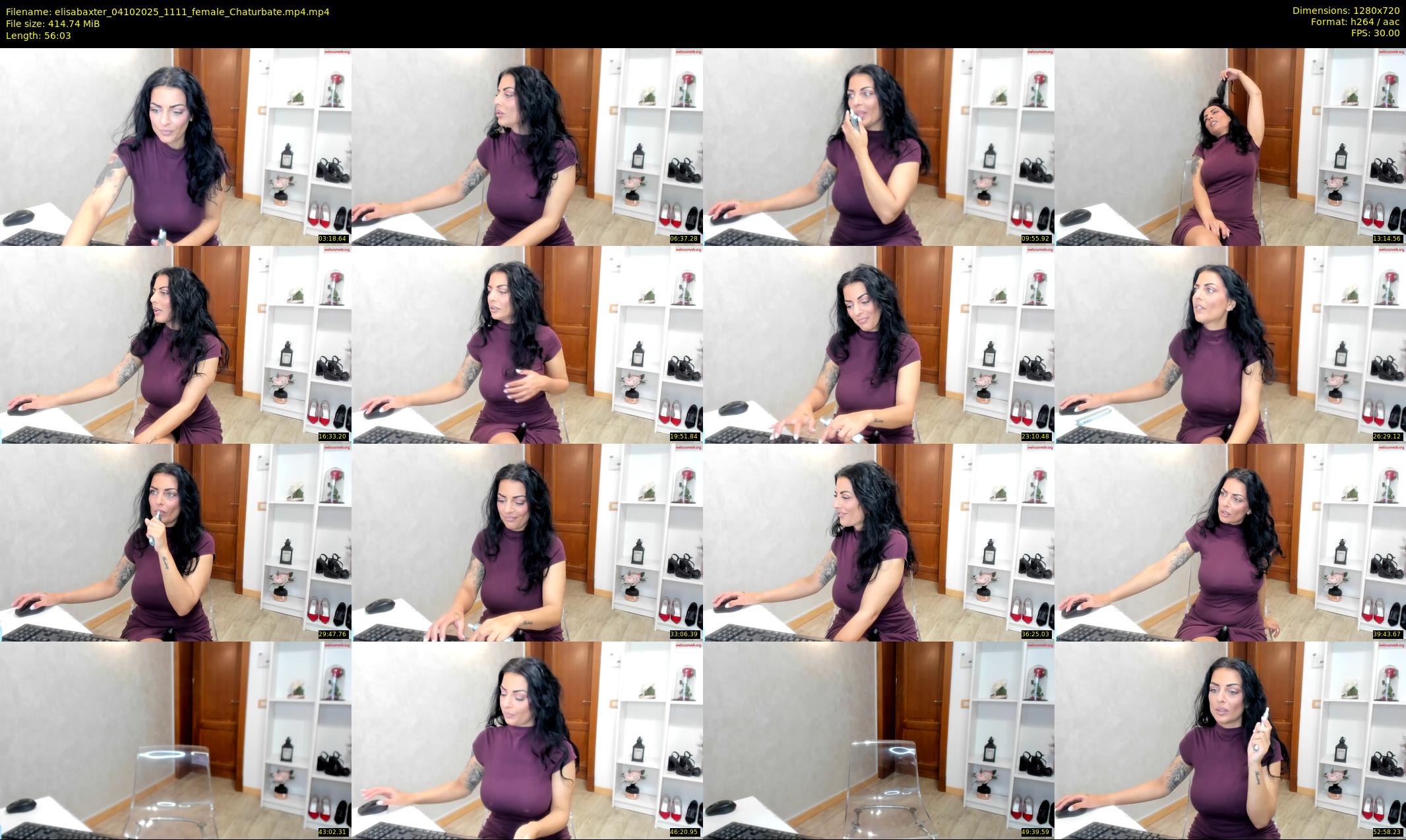 elisabaxter — 57 minute Chaturbate female cam show recording, 720p, Oct 4, 2025