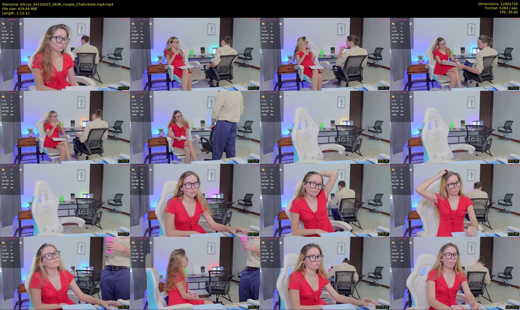 ellcrys — 73 minute Chaturbate couple cam show recording, 720p, Oct 4, 2025