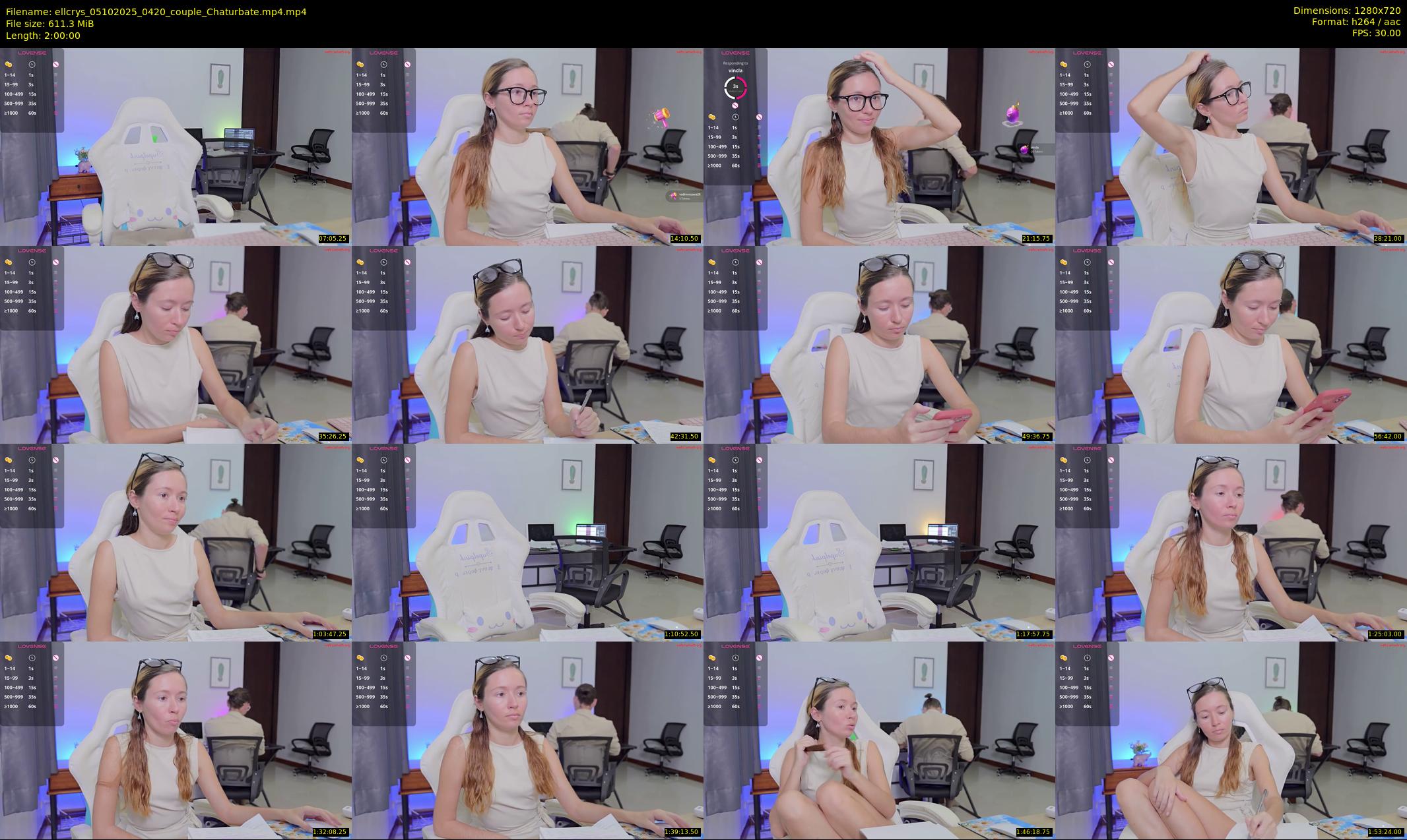 ellcrys — 120 minute Chaturbate couple cam show recording, 720p, Oct 5, 2025