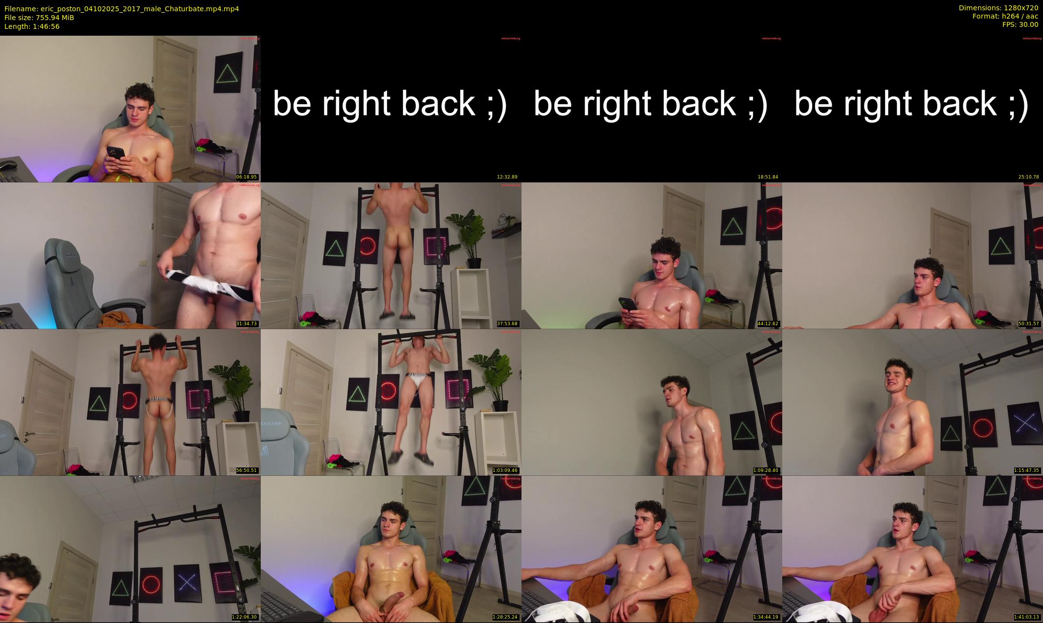 eric_poston — 107 minute Chaturbate male cam show recording, 720p, Oct 4, 2025