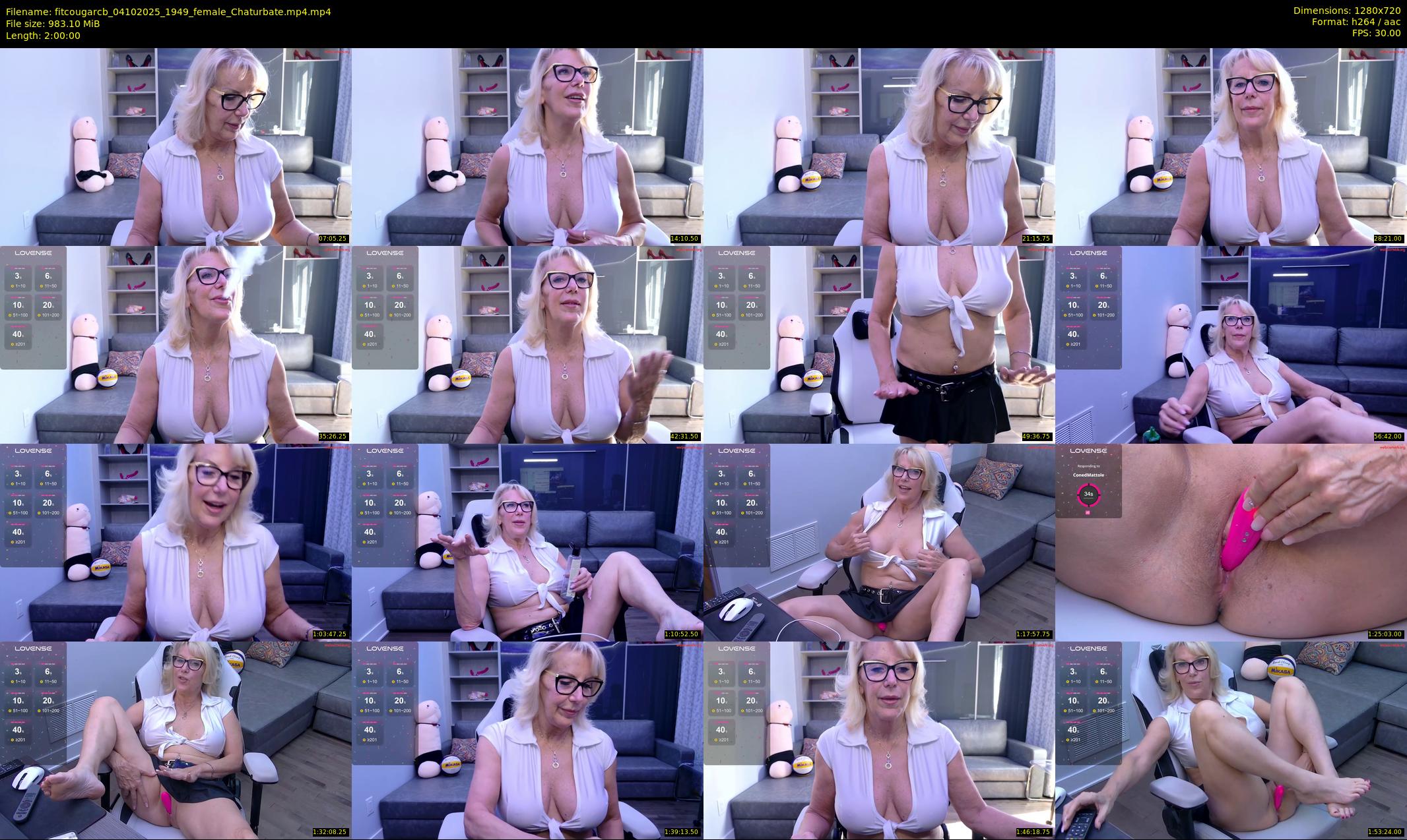 fitcougarcb — 120 minute Chaturbate female cam show recording, 720p, Oct 4, 2025