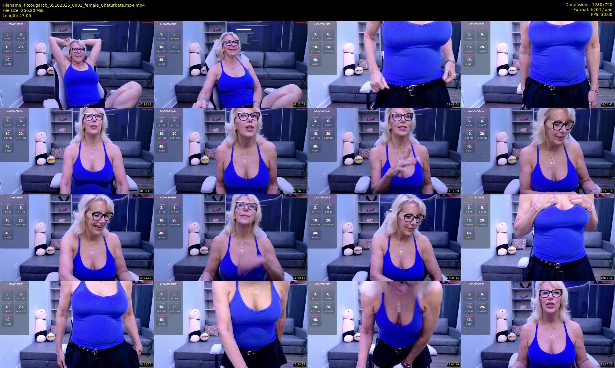 fitcougarcb — 28 minute Chaturbate female cam show recording, 720p, Oct 5, 2025