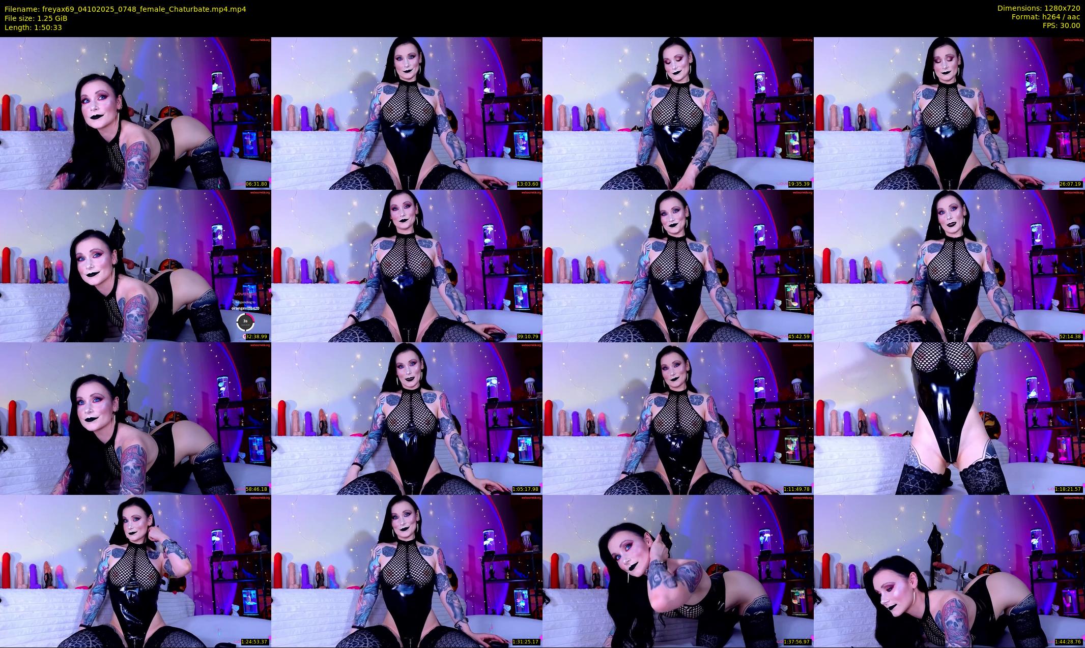 freyax69 — 111 minute Chaturbate female cam show recording, 720p, Oct 4, 2025