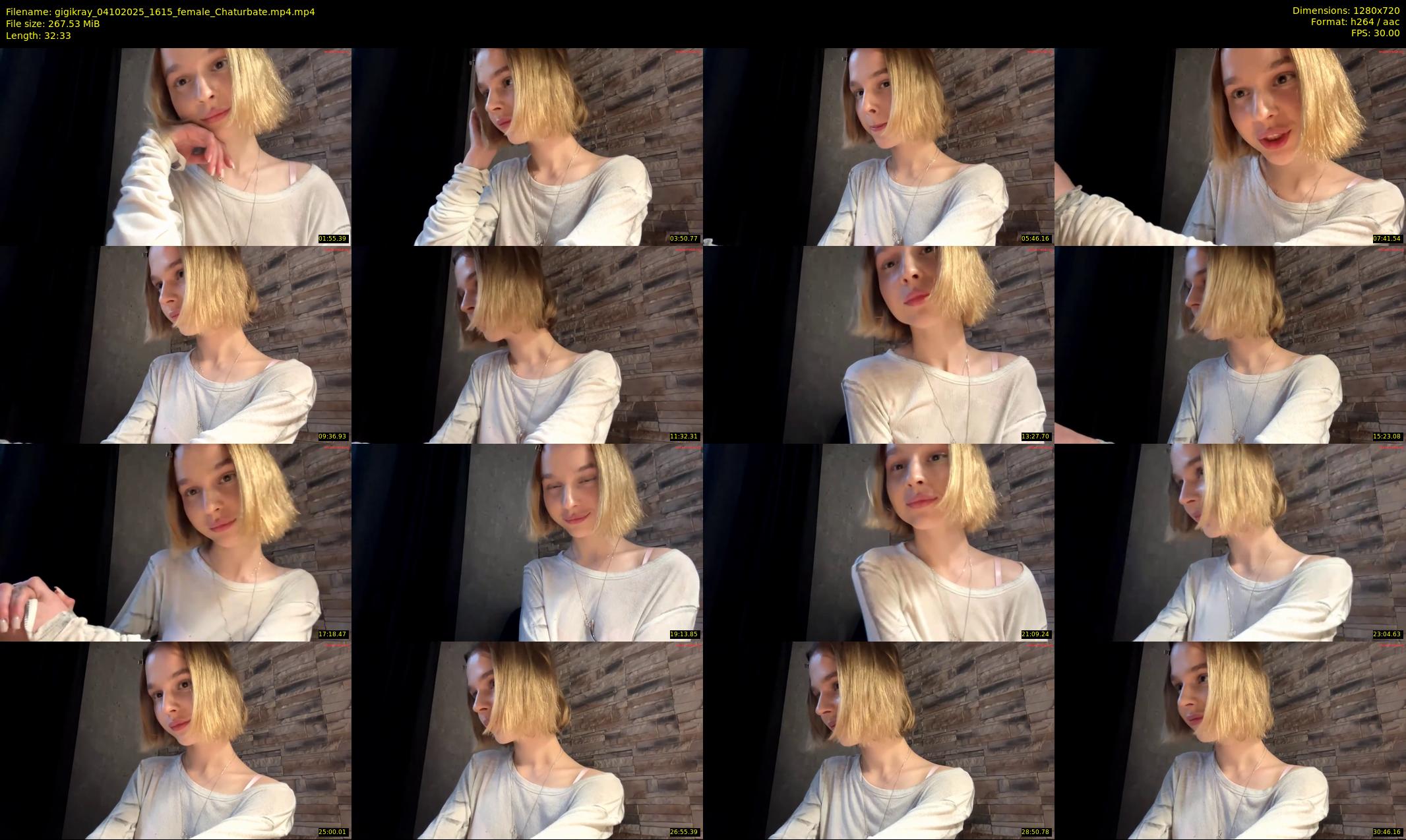 gigikray — 33 minute Chaturbate female cam show recording, 720p, Oct 4, 2025