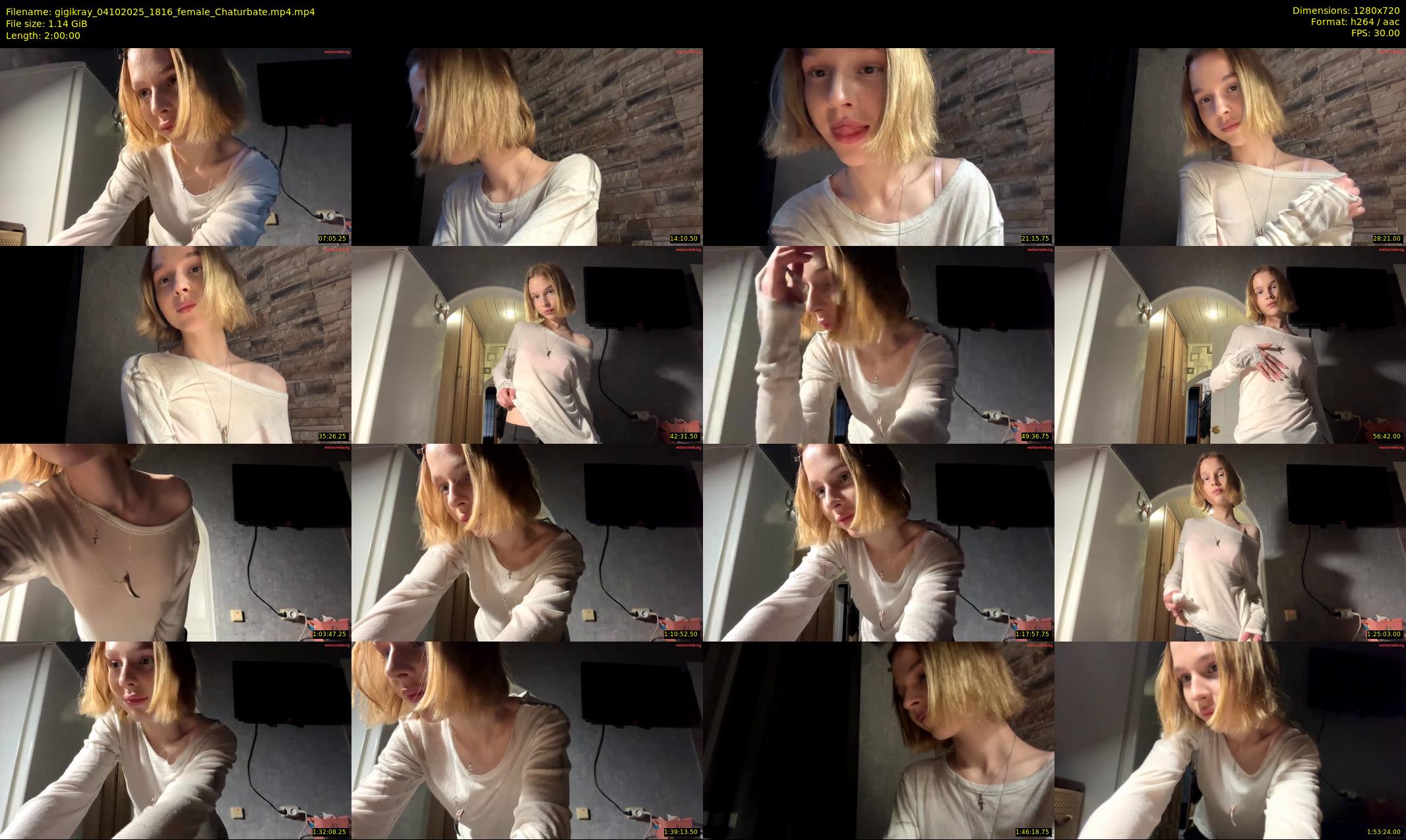gigikray — 120 minute Chaturbate female cam show recording, 720p, Oct 4, 2025