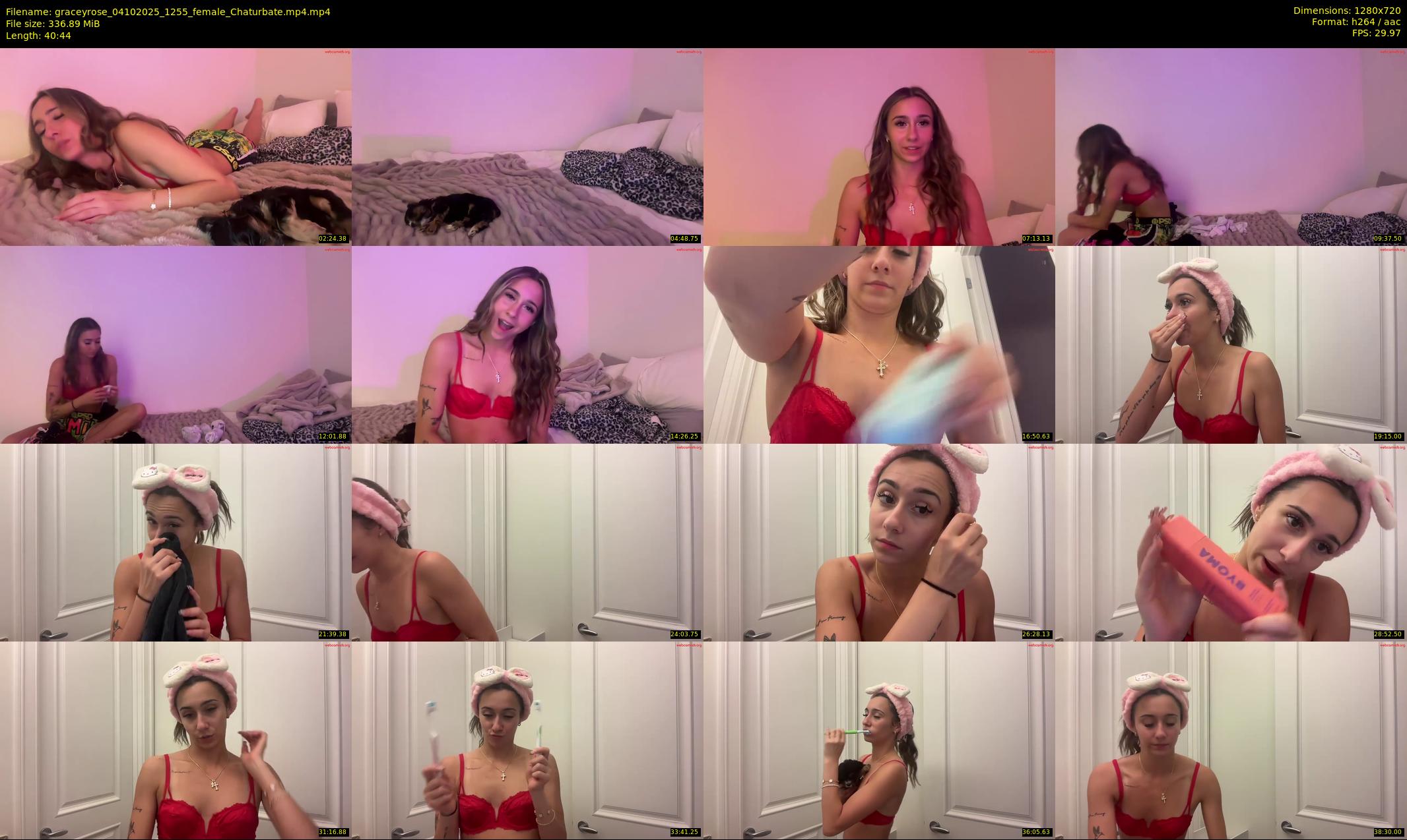 graceyrose — 41 minute Chaturbate female cam show recording, 720p, Oct 4, 2025