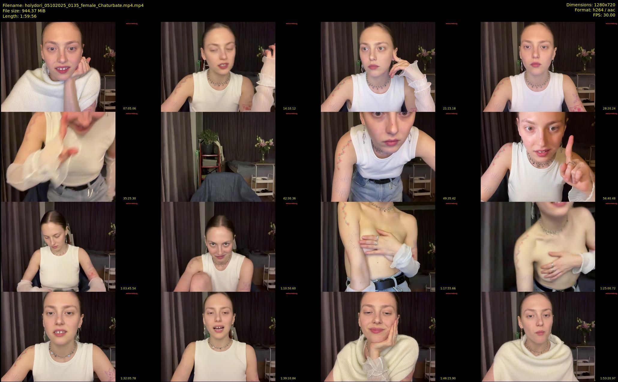 holydori — 120 minute Chaturbate female cam show recording, 720p, Oct 5, 2025