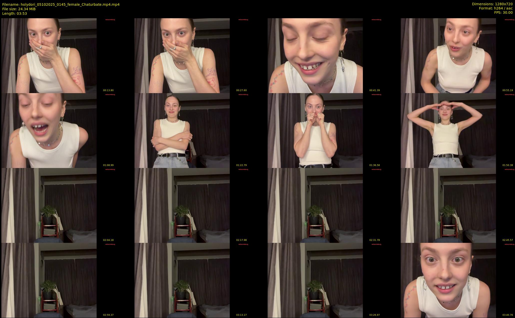 holydori — 4 minute Chaturbate female cam show recording, 720p, Oct 5, 2025
