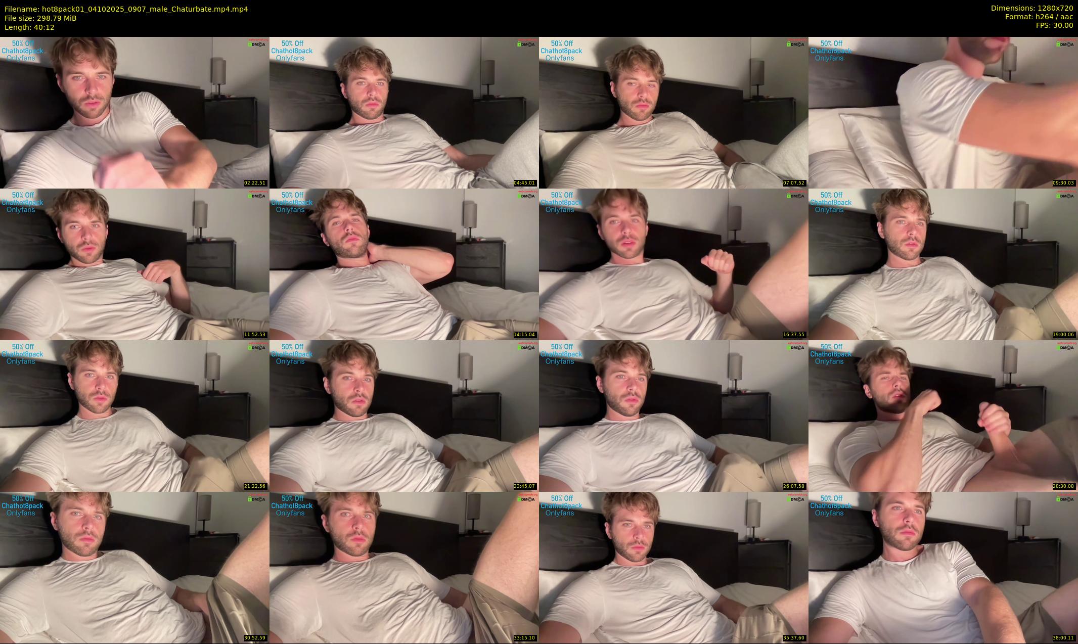 hot8pack01 — 41 minute Chaturbate male cam show recording, 720p, Oct 4, 2025