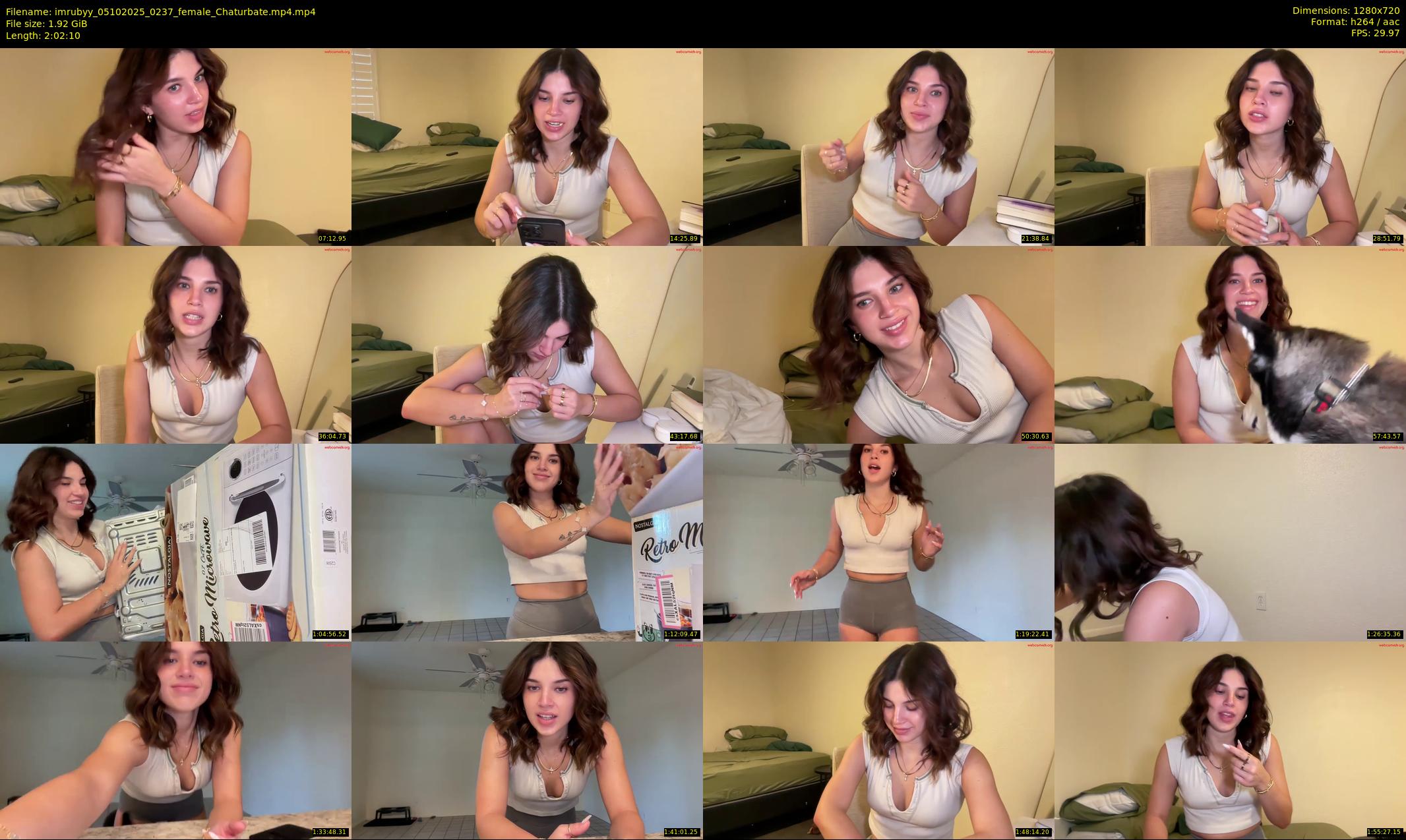 imrubyy — 123 minute Chaturbate female cam show recording, 720p, Oct 5, 2025