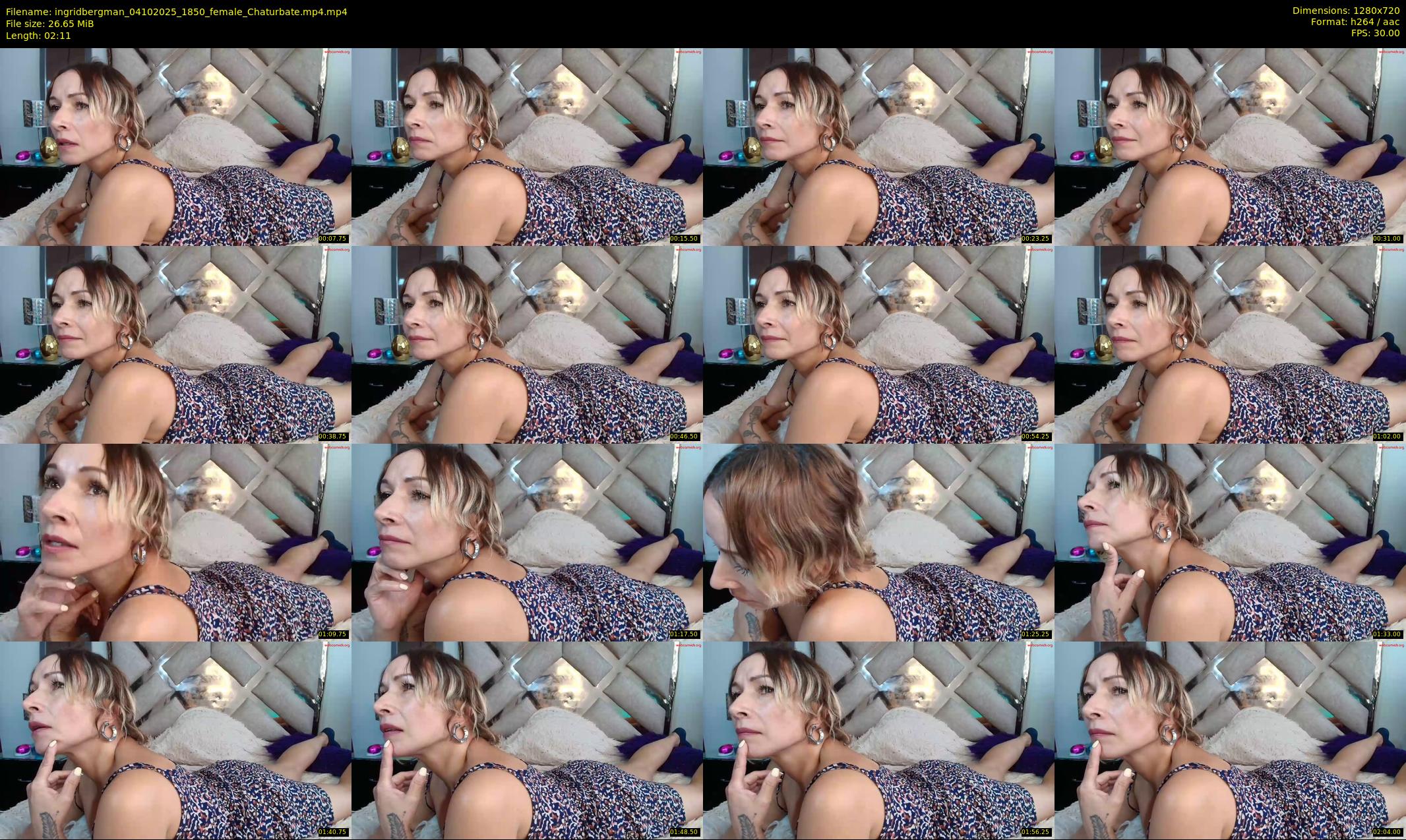 ingridbergman — 3 minute Chaturbate female cam show recording, 720p, Oct 4, 2025