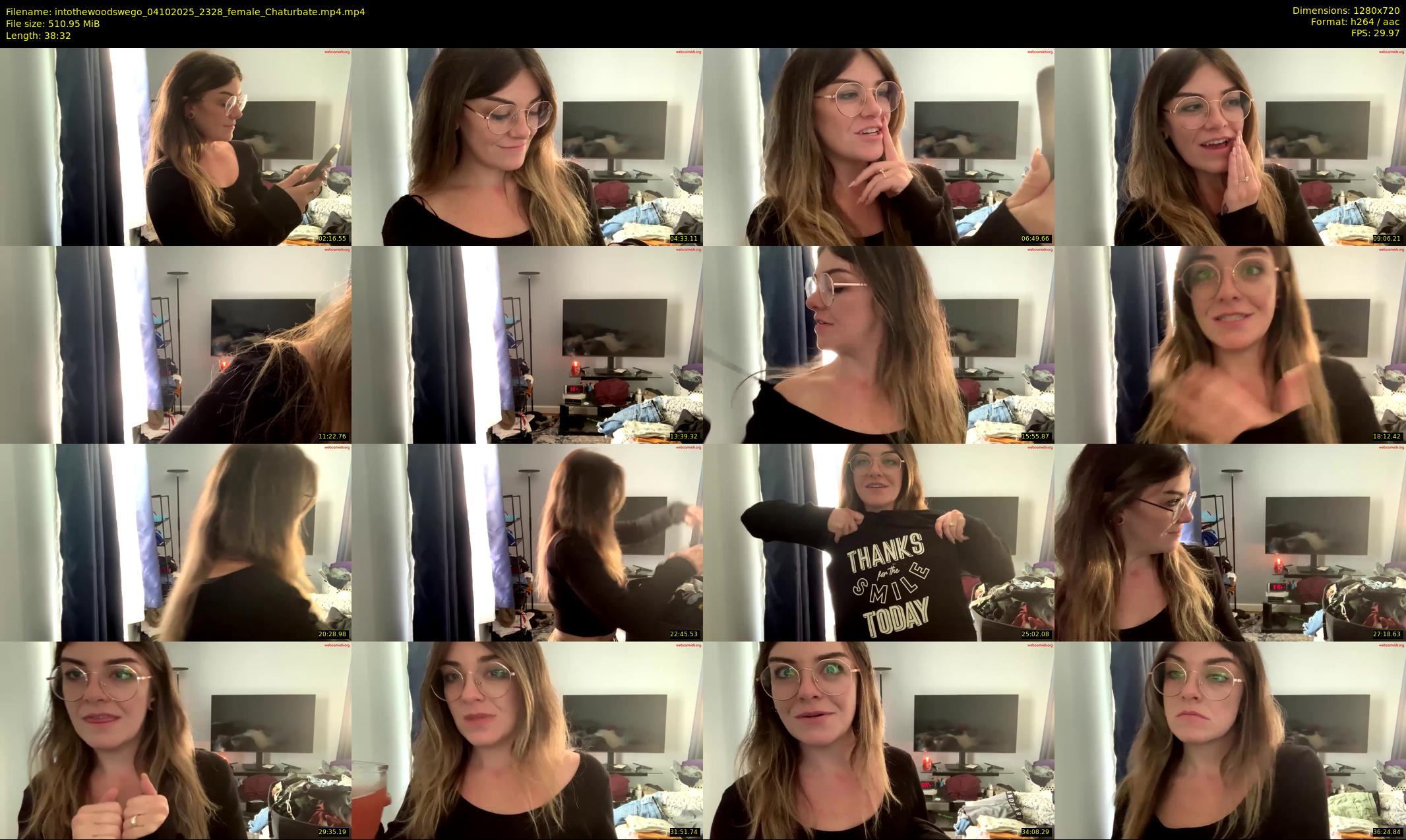 intothewoodswego — 39 minute Chaturbate female cam show recording, 720p, Oct 4, 2025