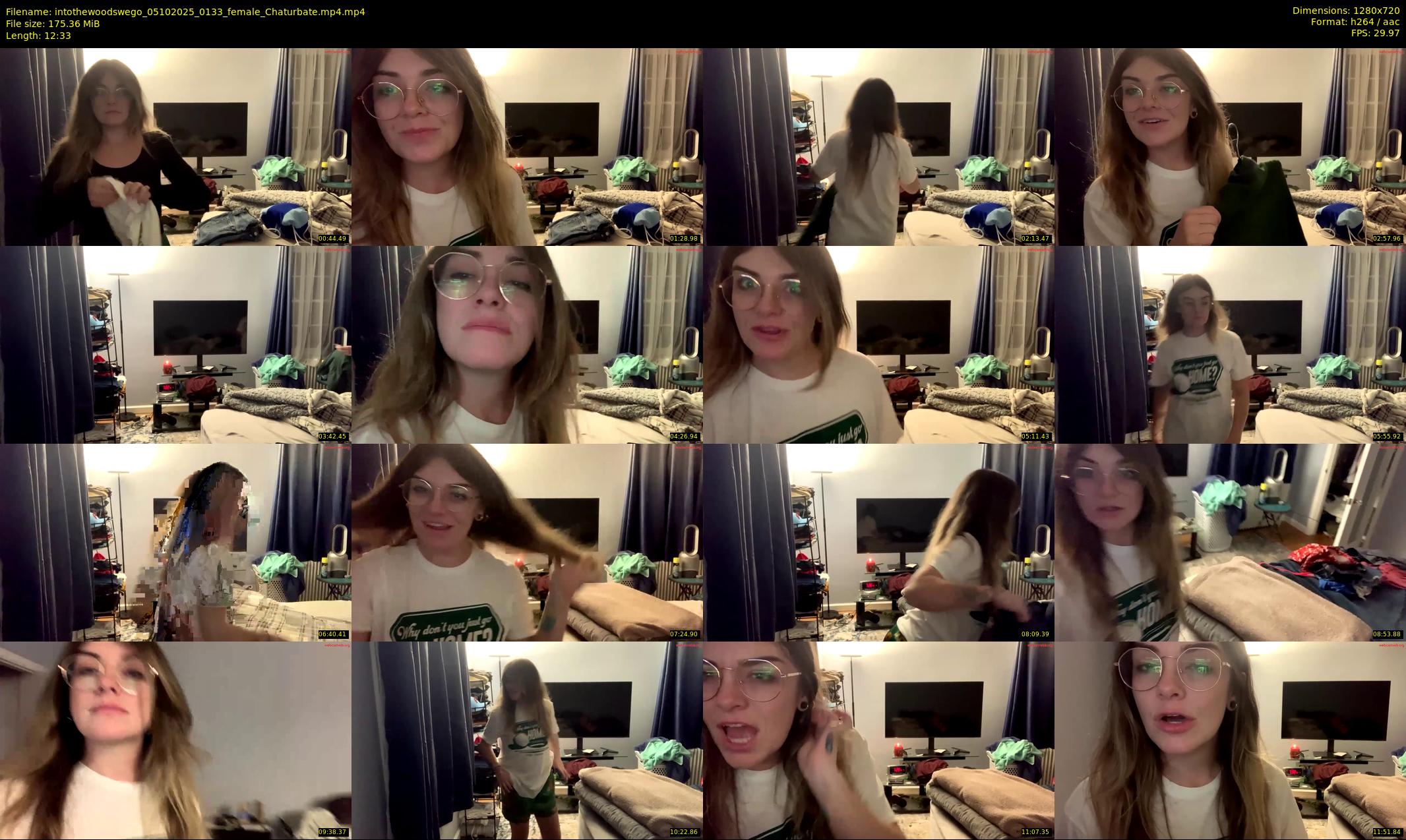 intothewoodswego — 13 minute Chaturbate female cam show recording, 720p, Oct 5, 2025