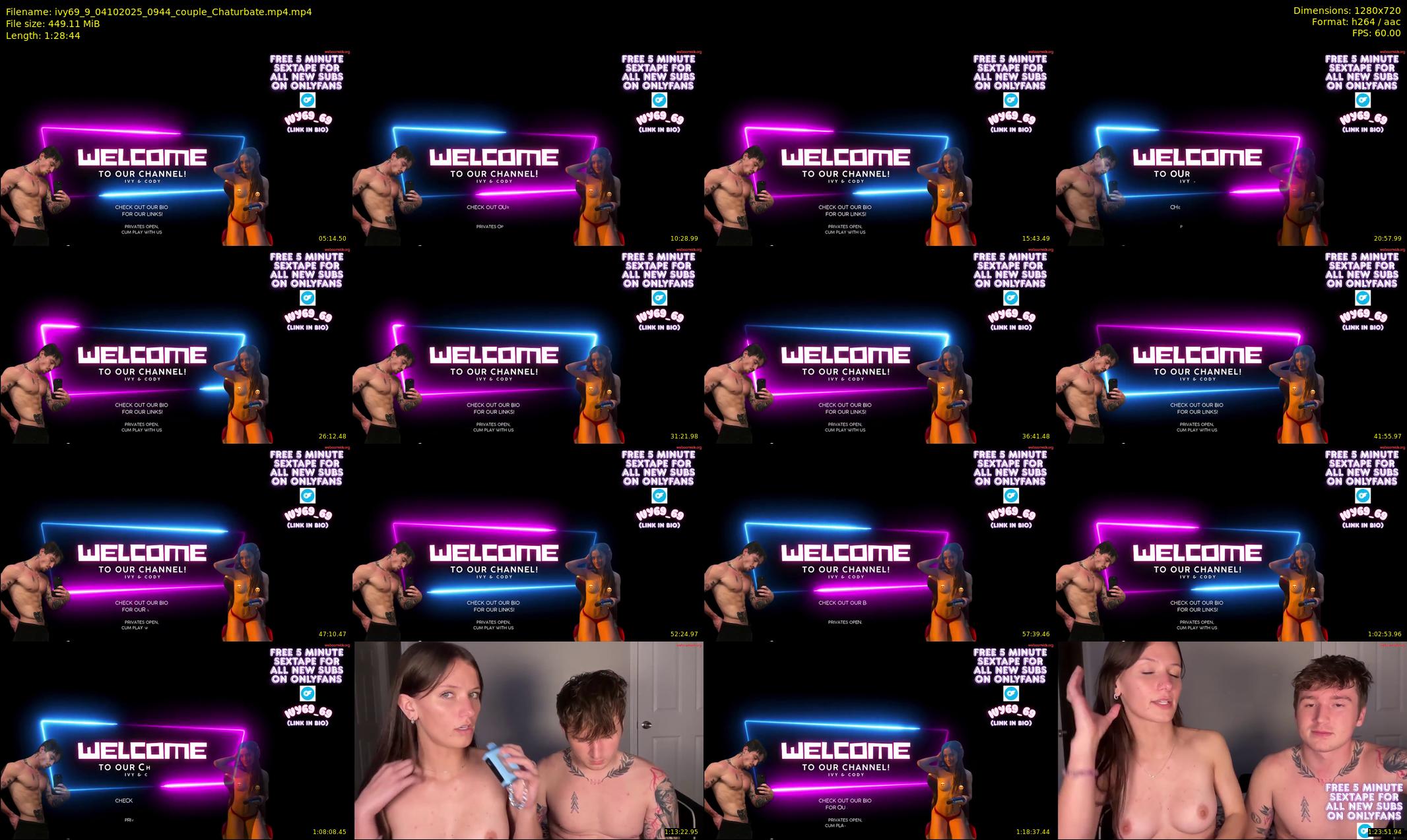 ivy69_9 — 89 minute Chaturbate couple cam show recording, 720p, Oct 4, 2025