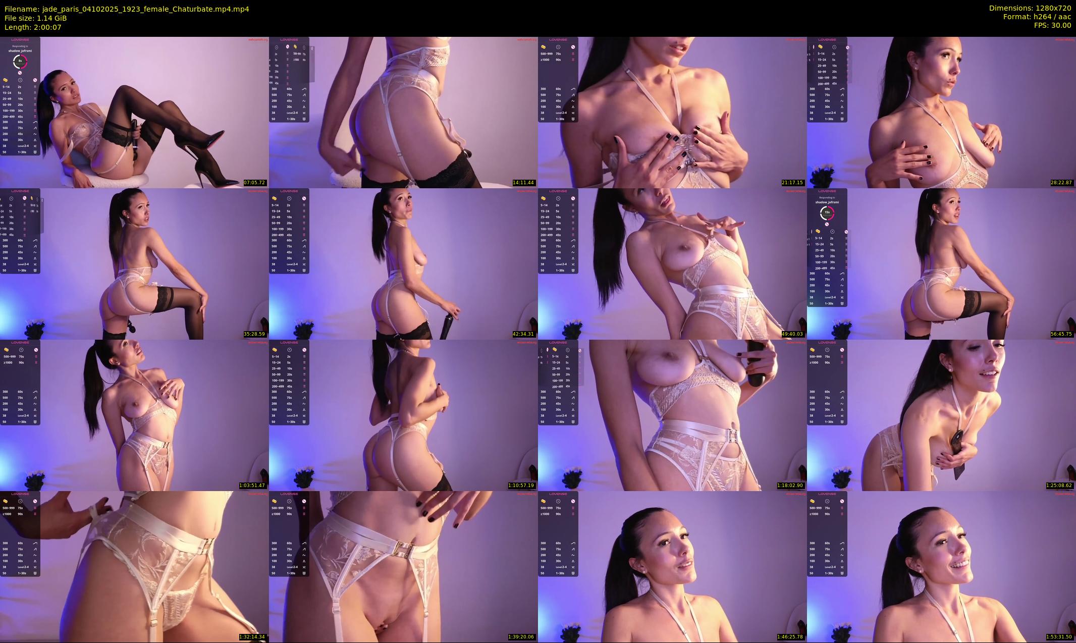 jade_paris — 121 minute Chaturbate female cam show recording, 720p, Oct 4, 2025