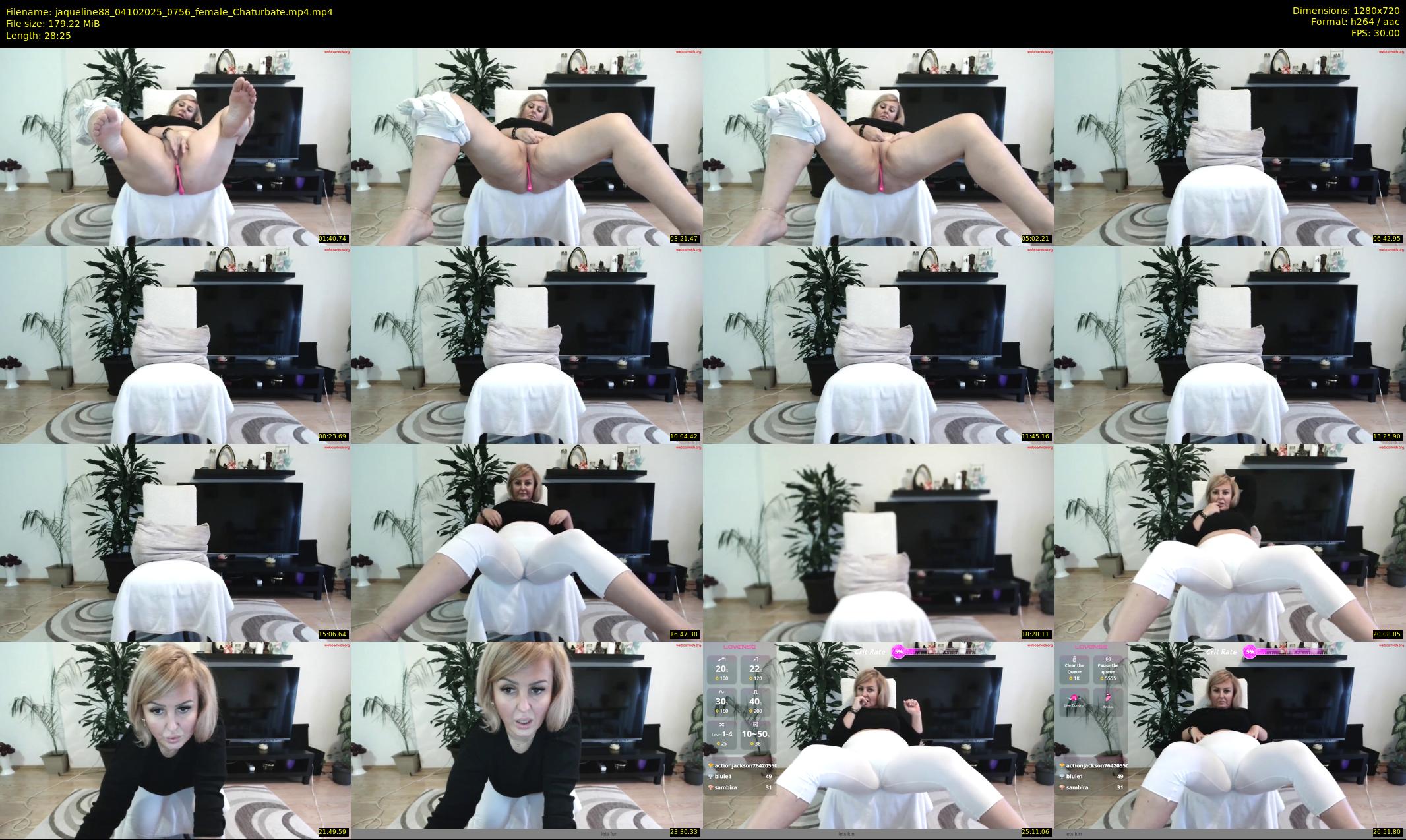 jaqueline88 — 29 minute Chaturbate female cam show recording, 720p, Oct 4, 2025