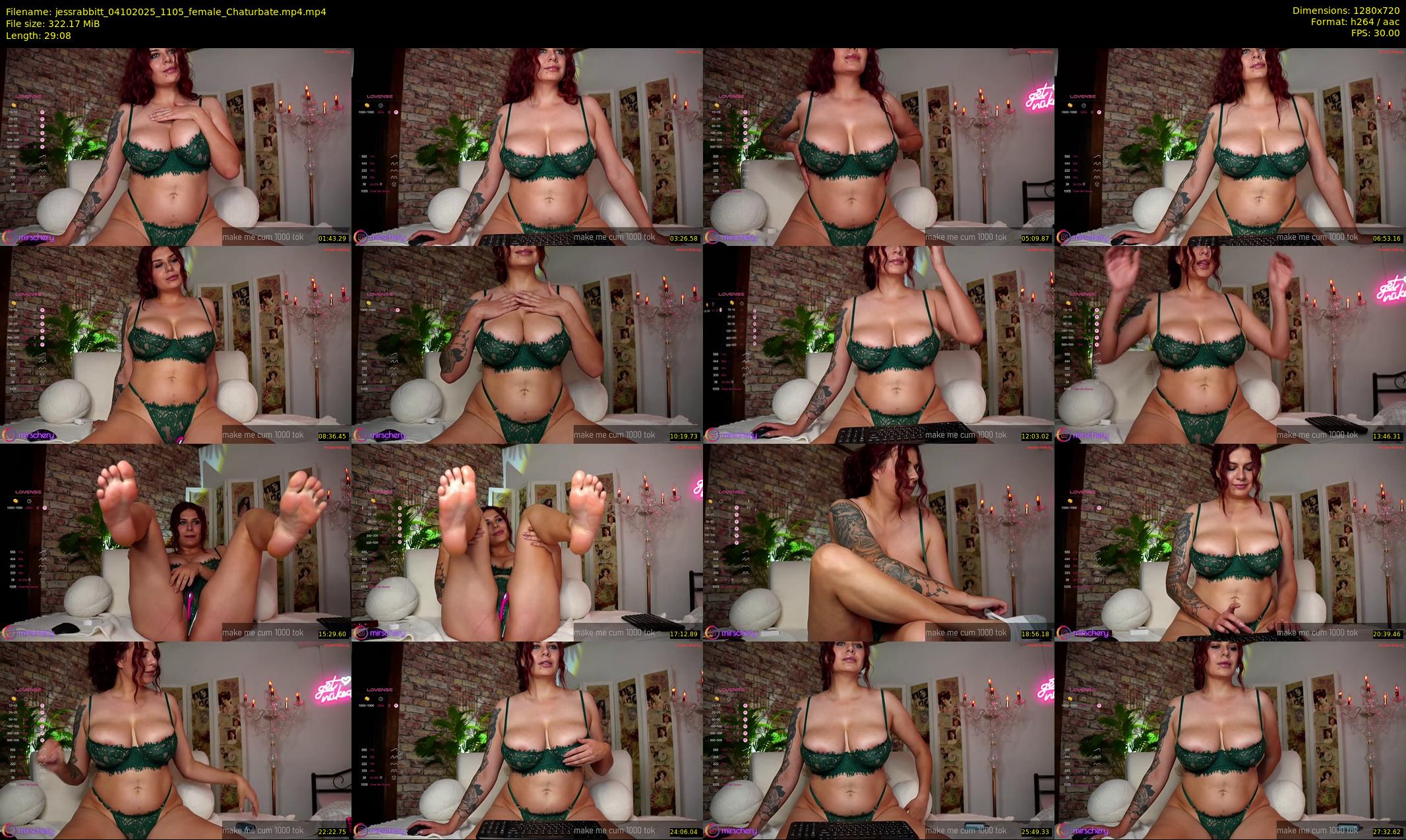 jessrabbitt — 30 minute Chaturbate female cam show recording, 720p, Oct 4, 2025