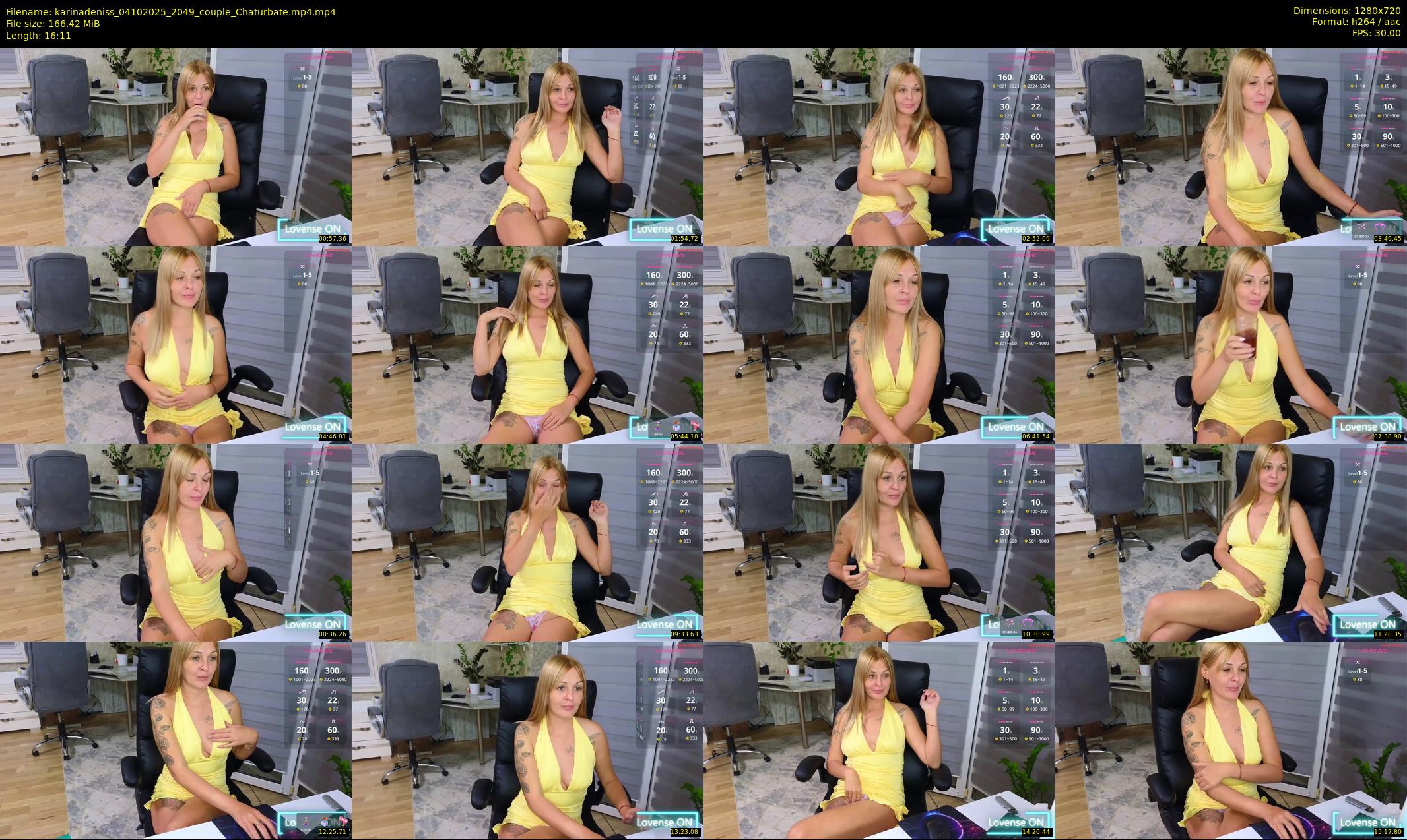 karinadeniss — 17 minute Chaturbate couple cam show recording, 720p, Oct 4, 2025