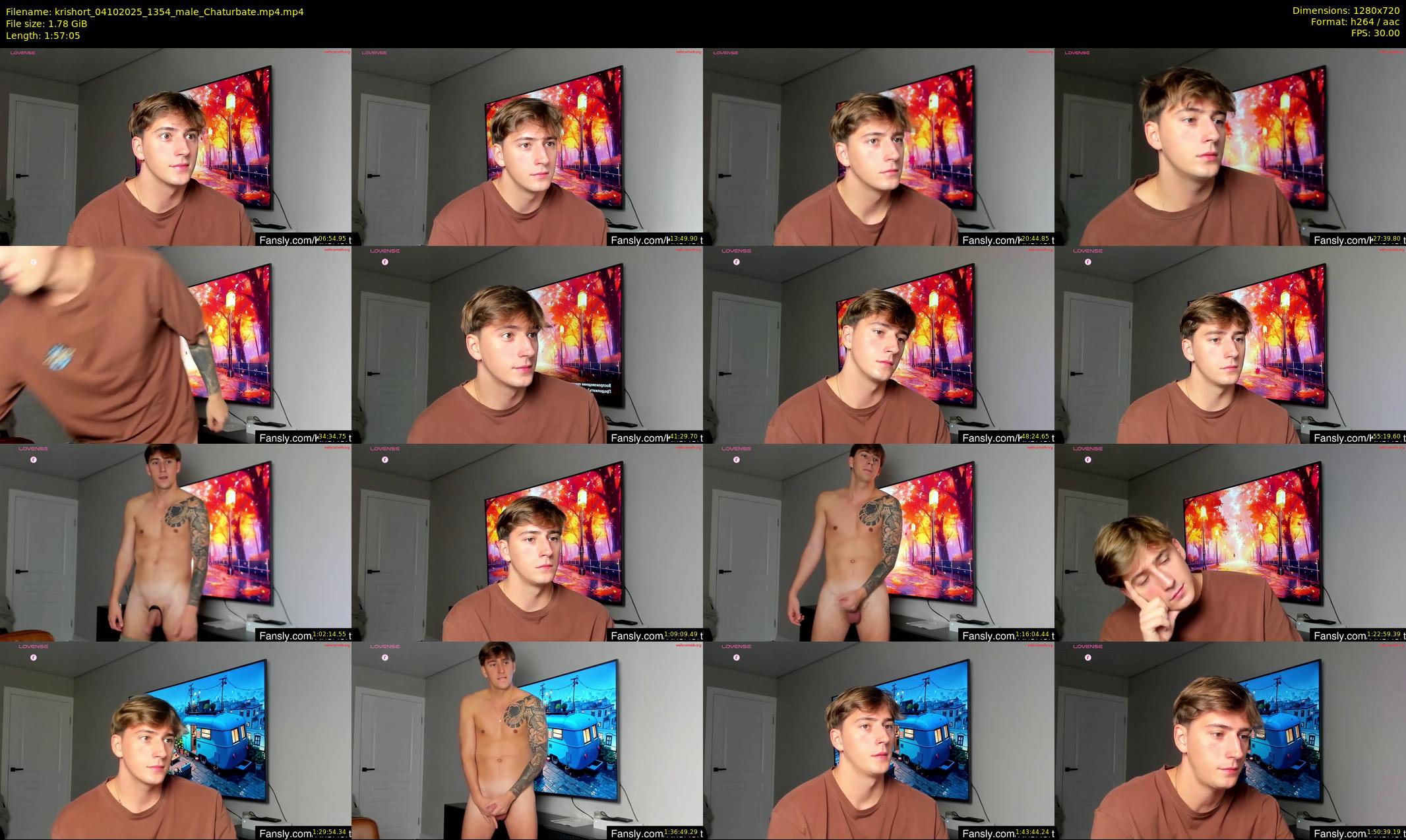 krishort — 118 minute Chaturbate male cam show recording, 720p, Oct 4, 2025