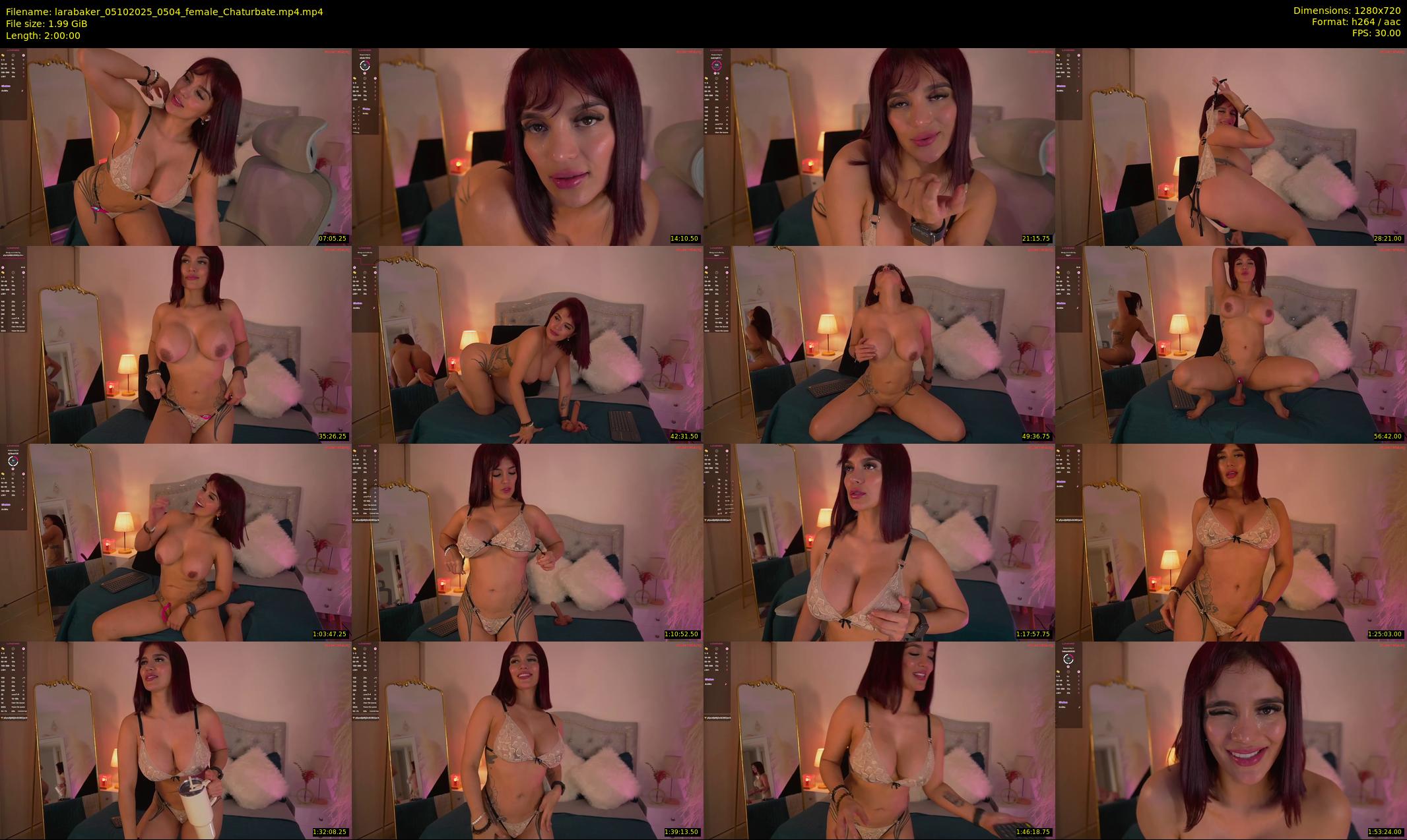 larabaker — 120 minute Chaturbate female cam show recording, 720p, Oct 5, 2025