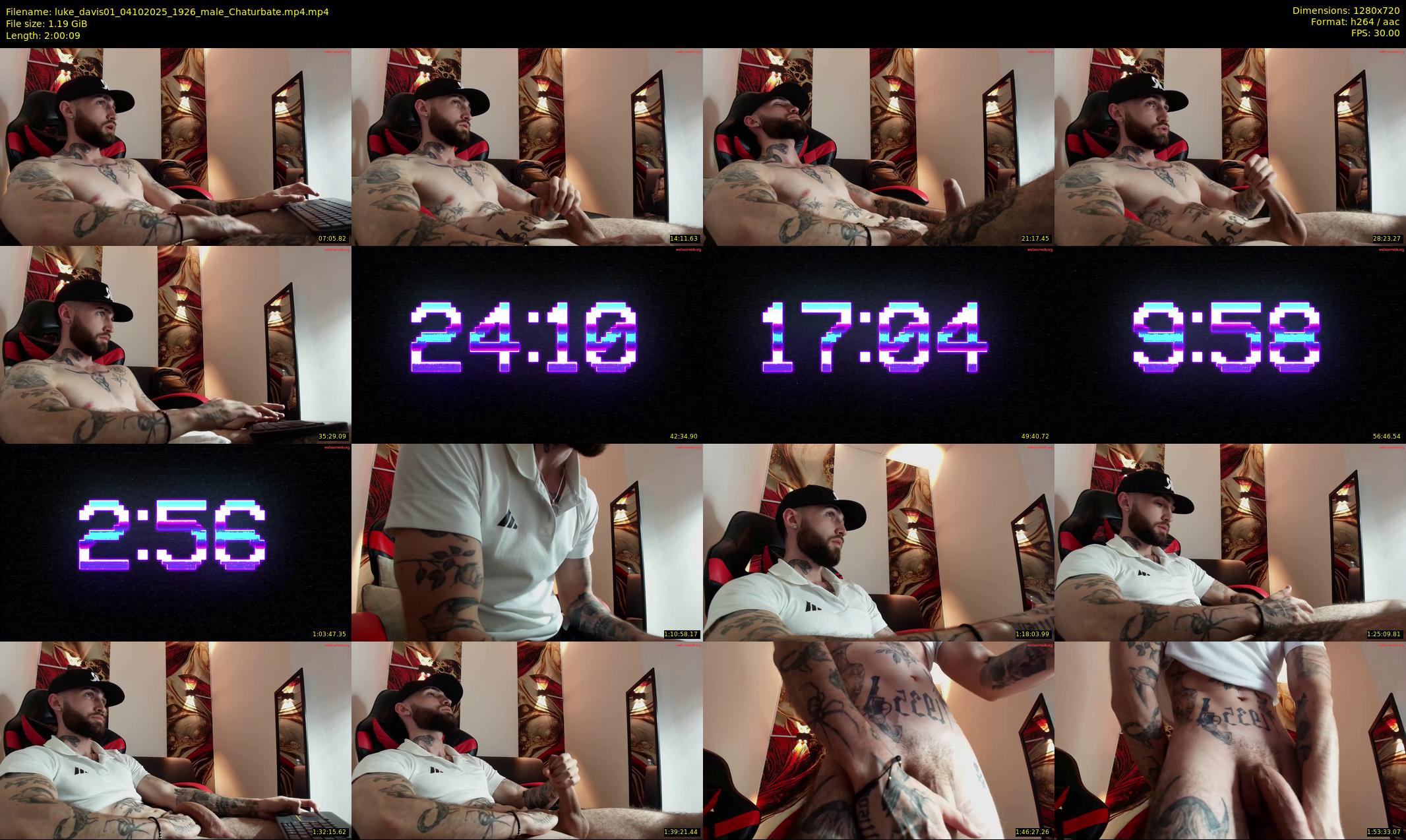 luke_davis01 — 121 minute Chaturbate male cam show recording, 720p, Oct 4, 2025