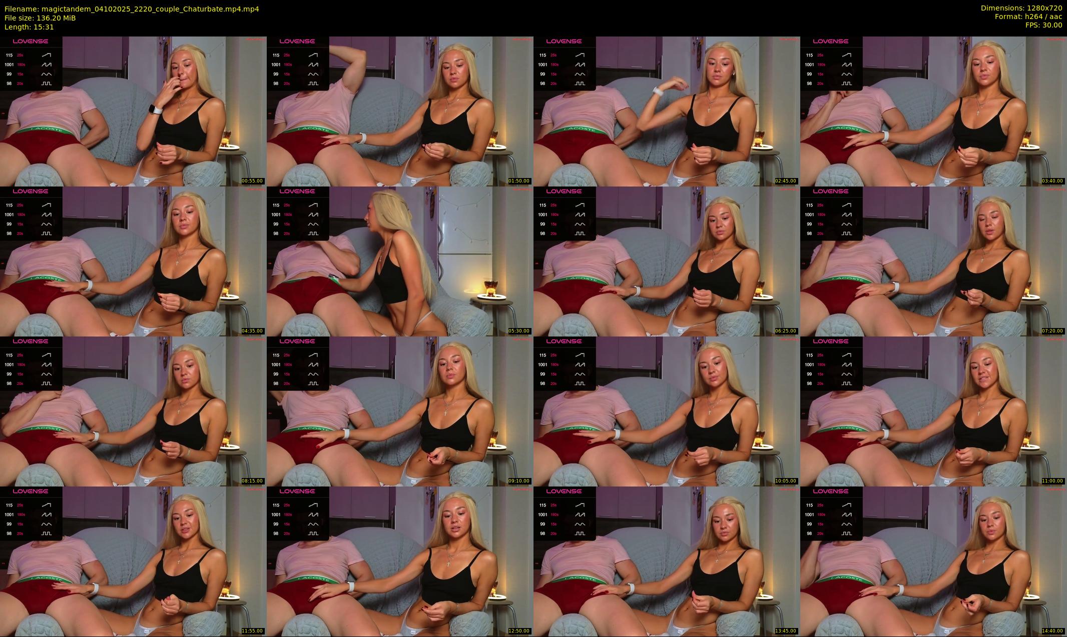 magictandem — 16 minute Chaturbate couple cam show recording, 720p, Oct 4, 2025