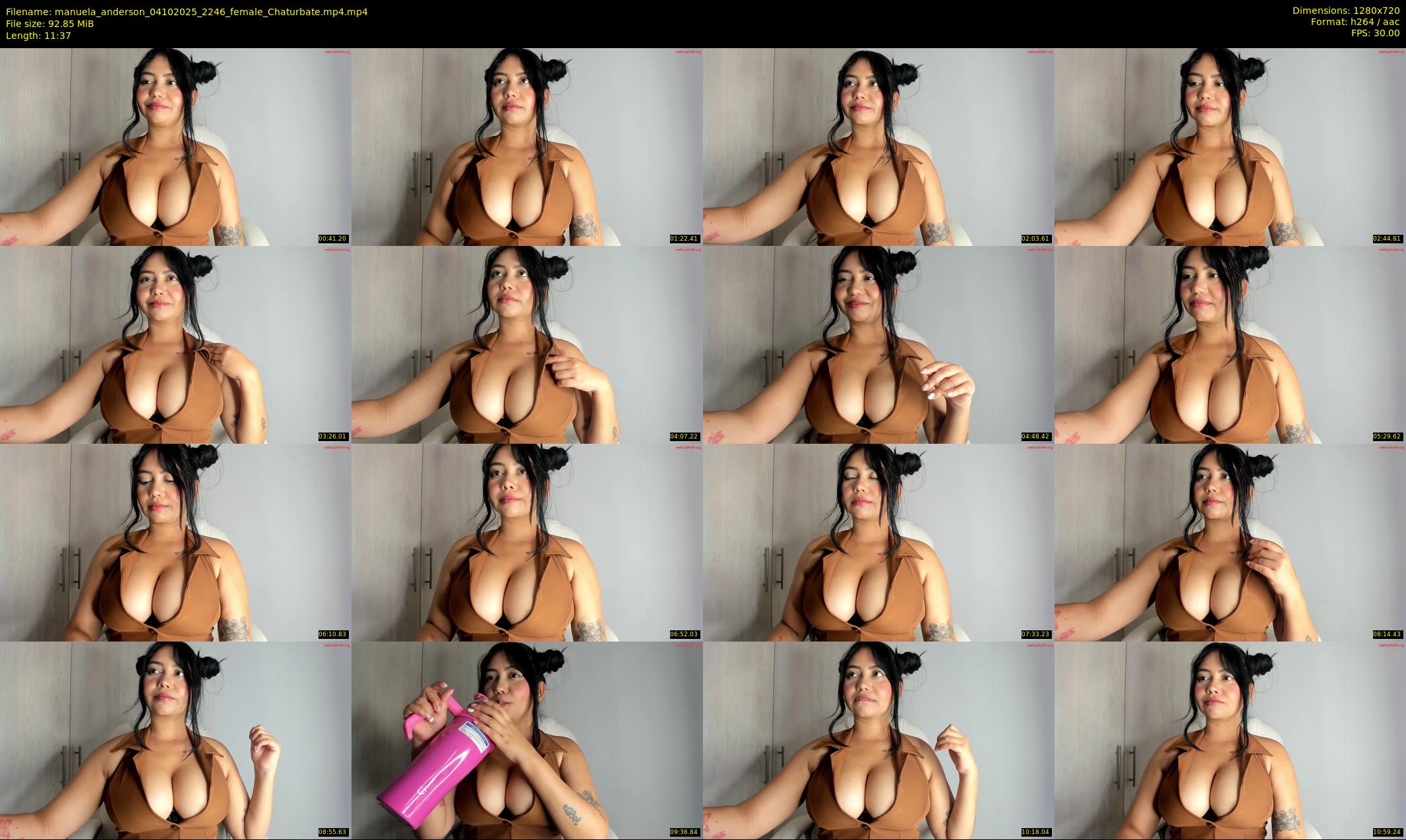 manuela_anderson — 12 minute Chaturbate female cam show recording, 720p, Oct 4, 2025