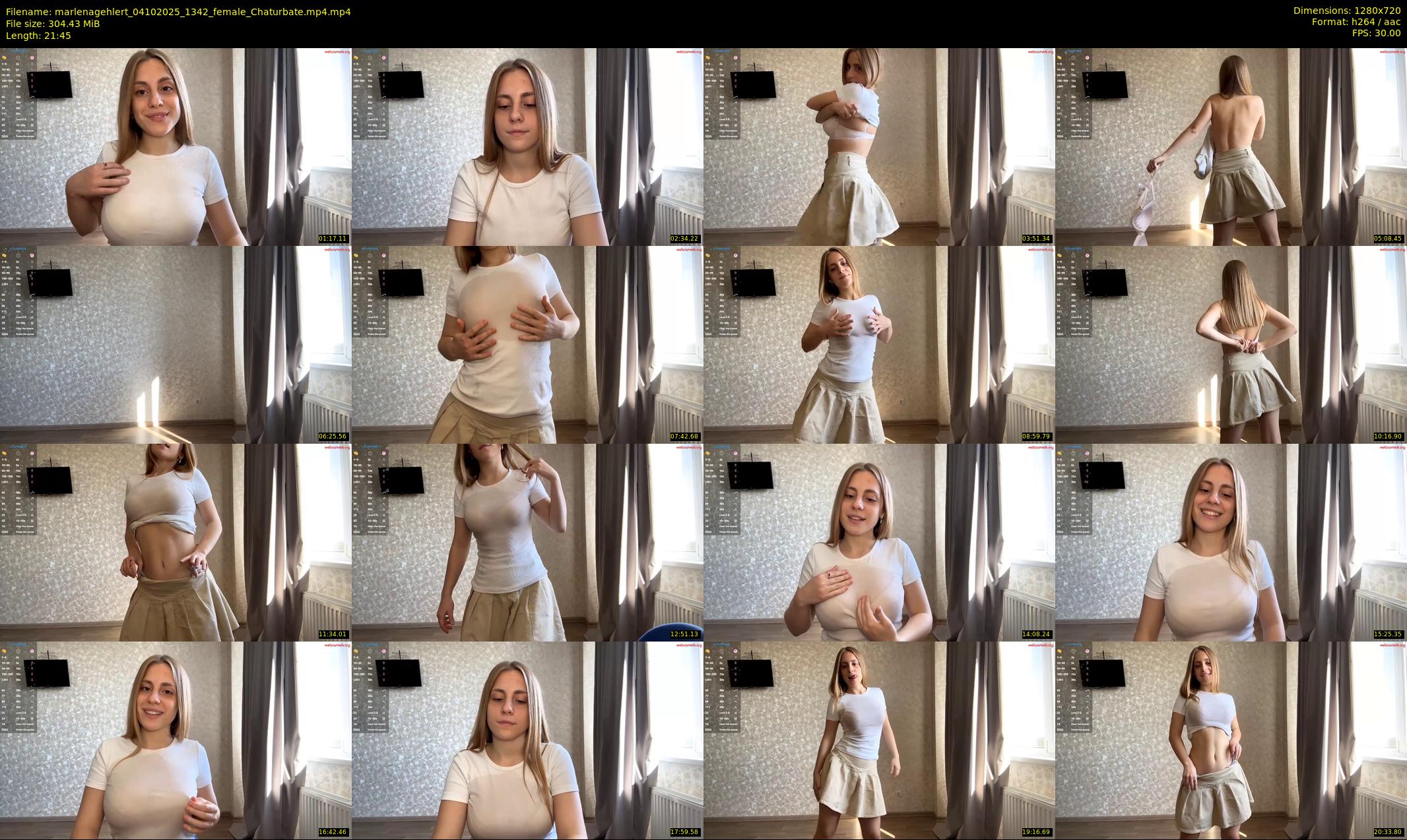 marlenagehlert — 22 minute Chaturbate female cam show recording, 720p, Oct 4, 2025