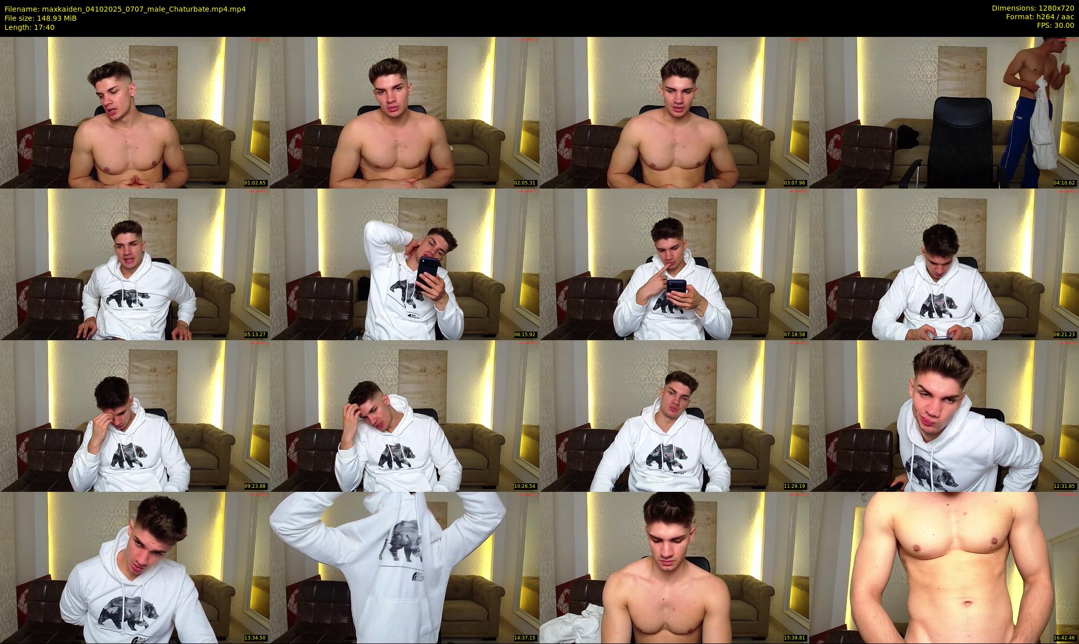 maxkaiden — 18 minute Chaturbate male cam show recording, 720p, Oct 4, 2025