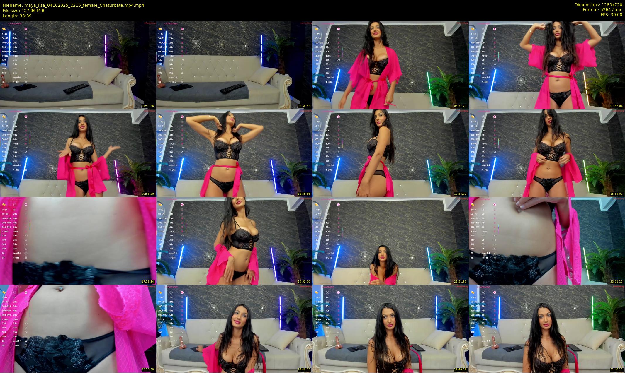 maya_lisa — 34 minute Chaturbate female cam show recording, 720p, Oct 4, 2025