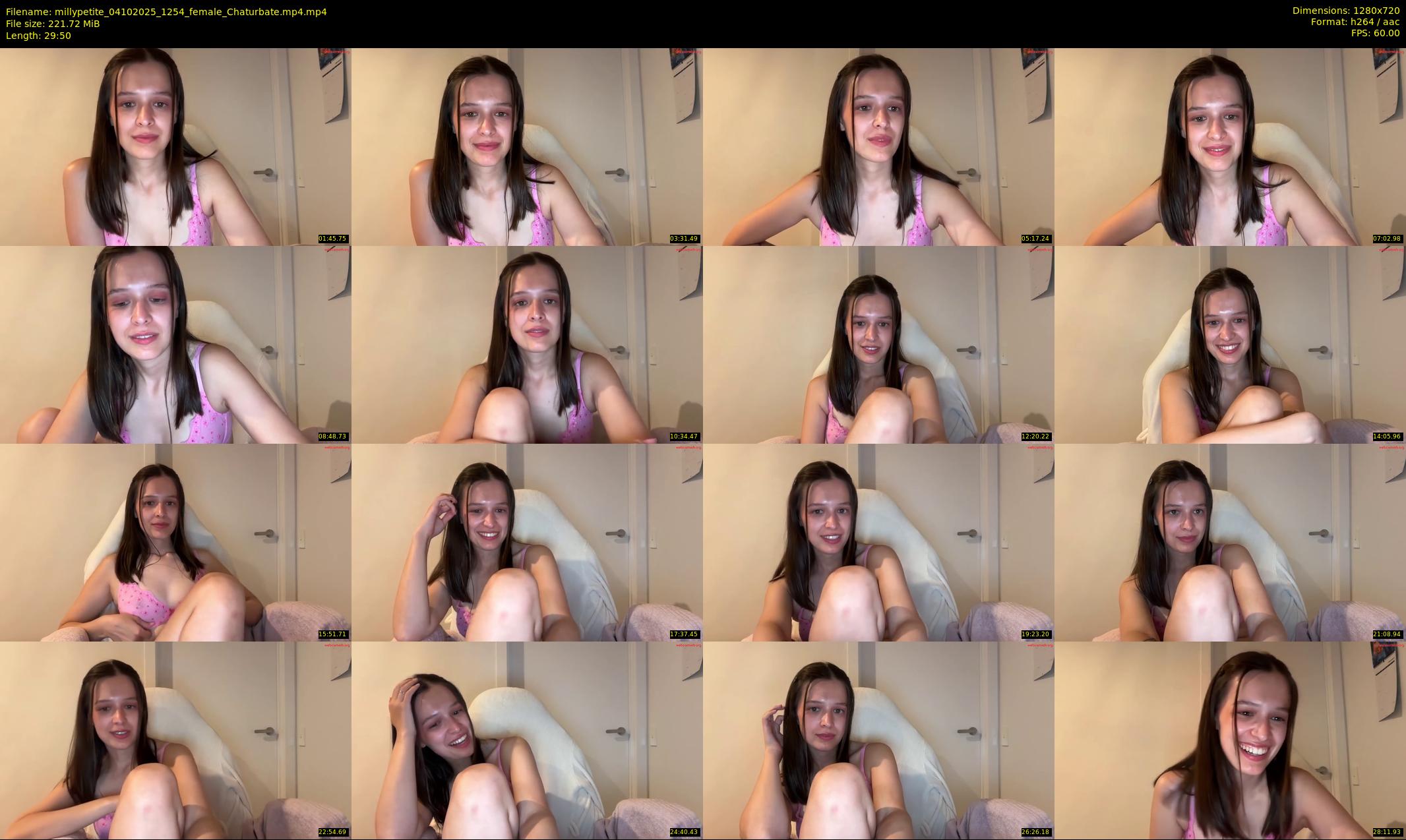 millypetite — 30 minute Chaturbate female cam show recording, 720p, Oct 4, 2025