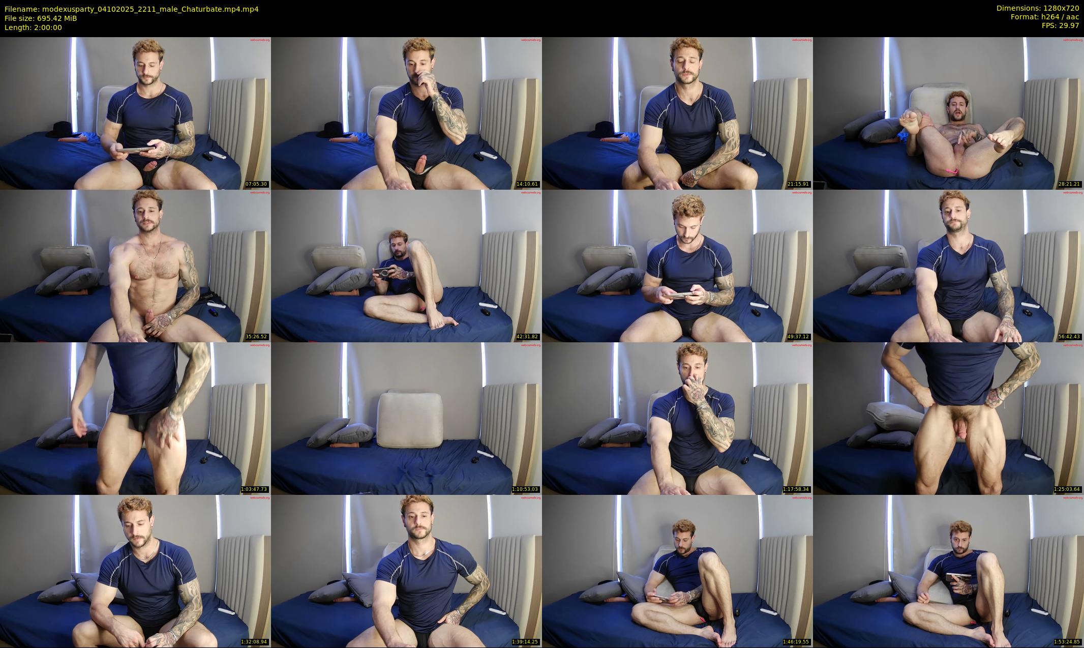 modexusparty — 120 minute Chaturbate male cam show recording, 720p, Oct 4, 2025