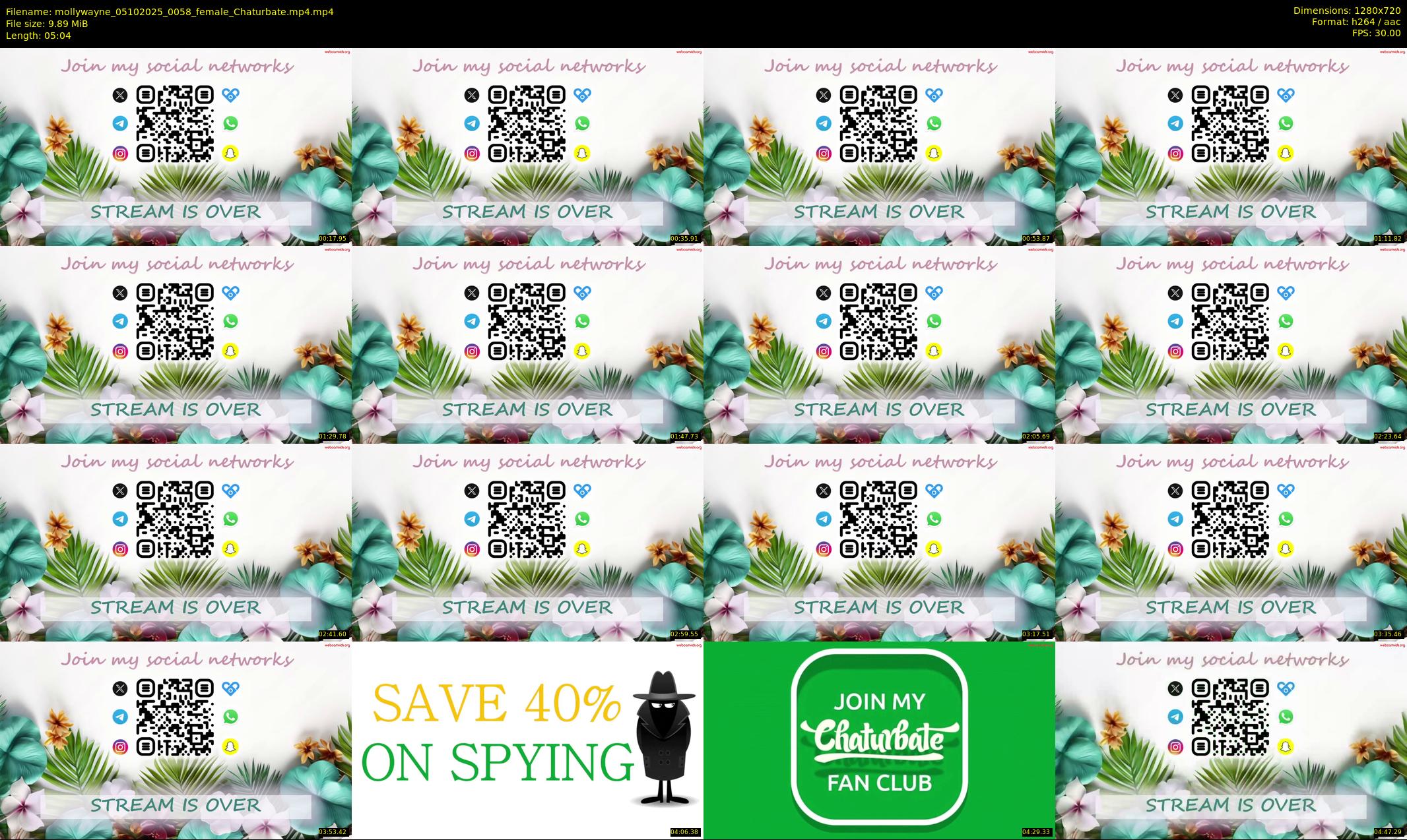 mollywayne — 6 minute Chaturbate female cam show recording, 720p, Oct 5, 2025