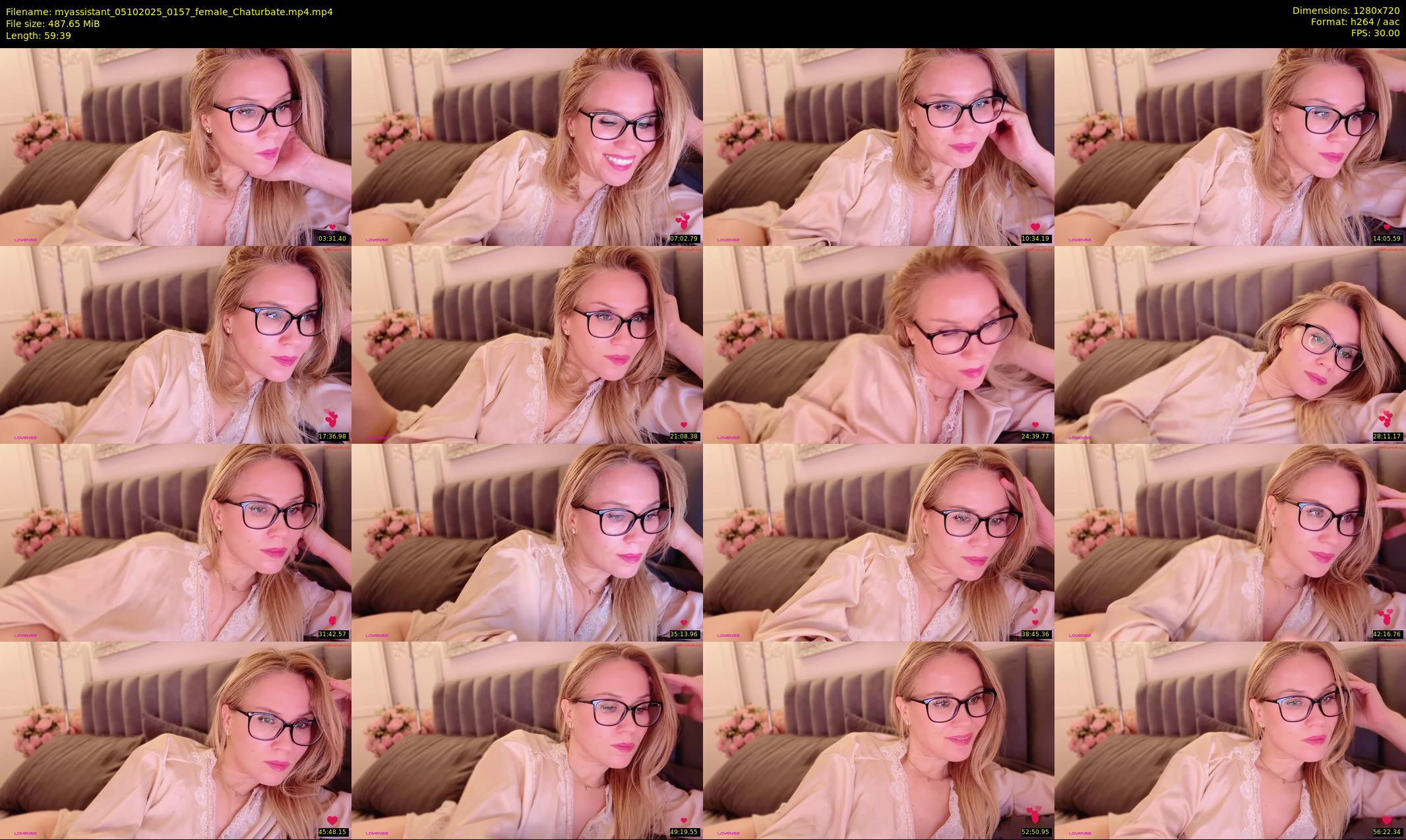 myassistant — 60 minute Chaturbate female cam show recording, 720p, Oct 5, 2025