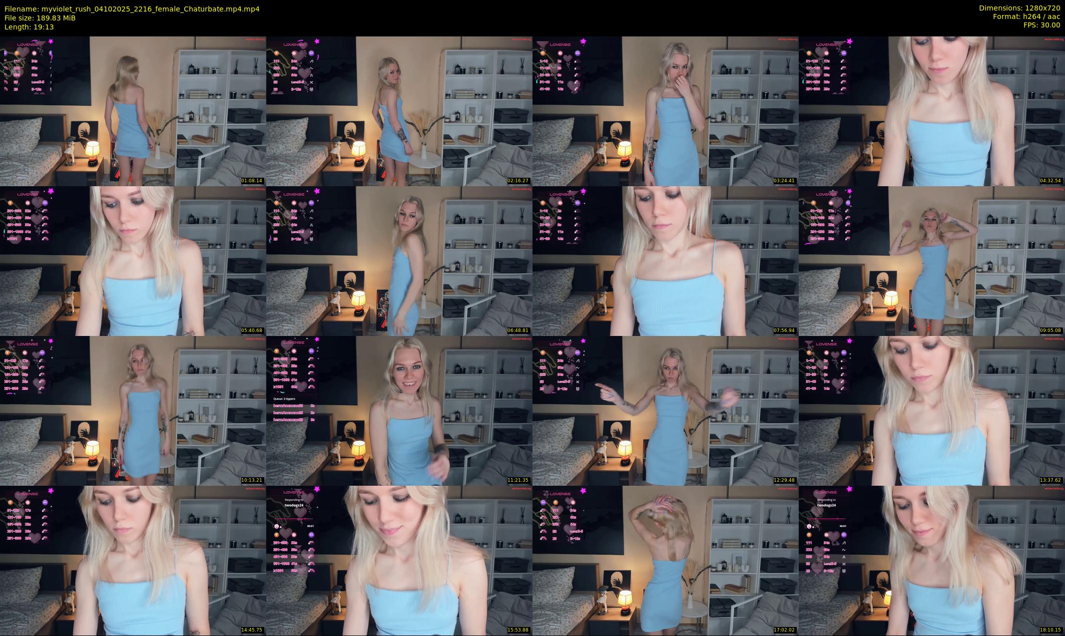 myviolet_rush — 20 minute Chaturbate female cam show recording, 720p, Oct 4, 2025