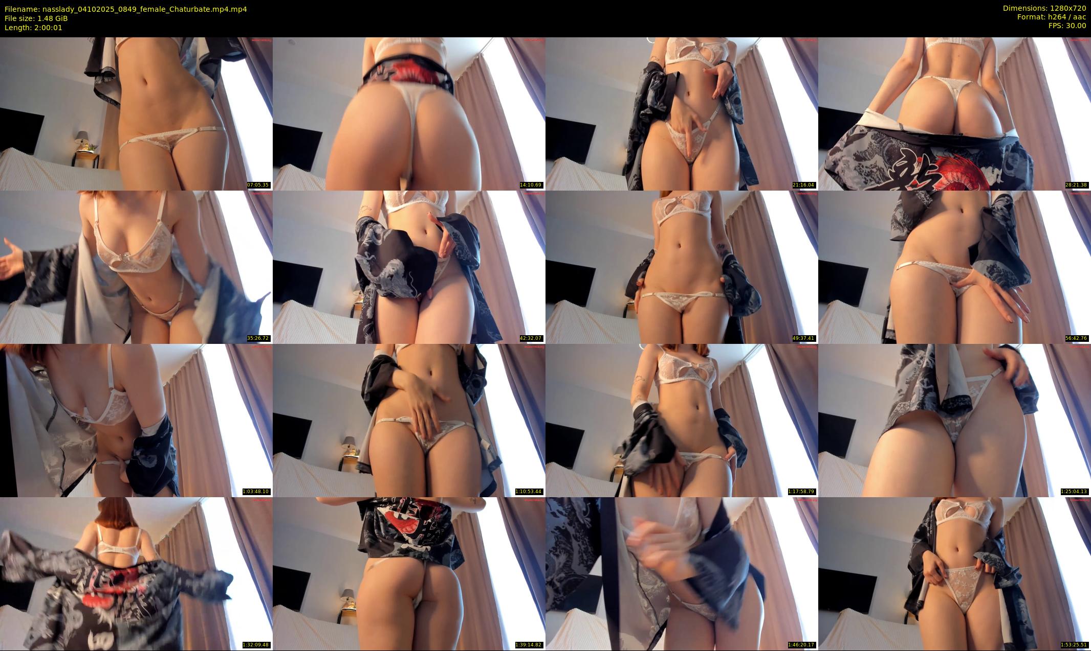 nasslady — 121 minute Chaturbate female cam show recording, 720p, Oct 4, 2025